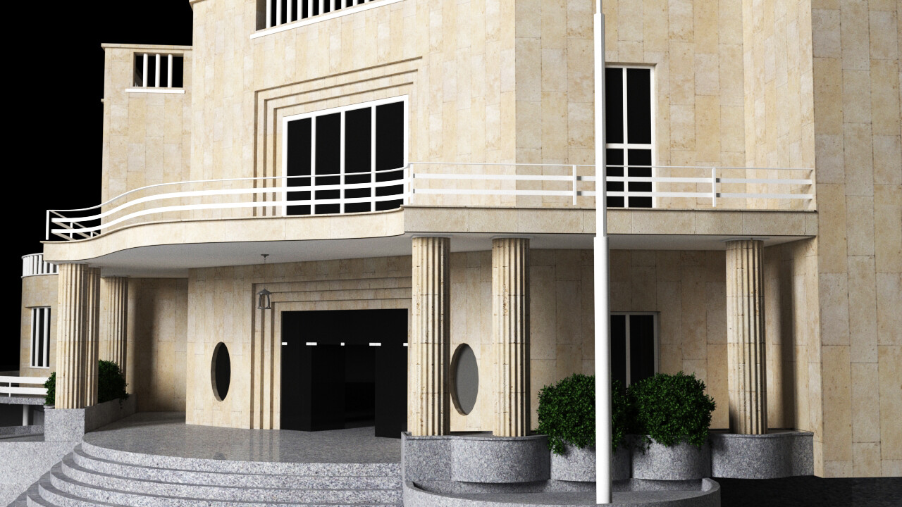 مدل 3d ساختمان ریاست جمهوری پاستور - تصویر 14374