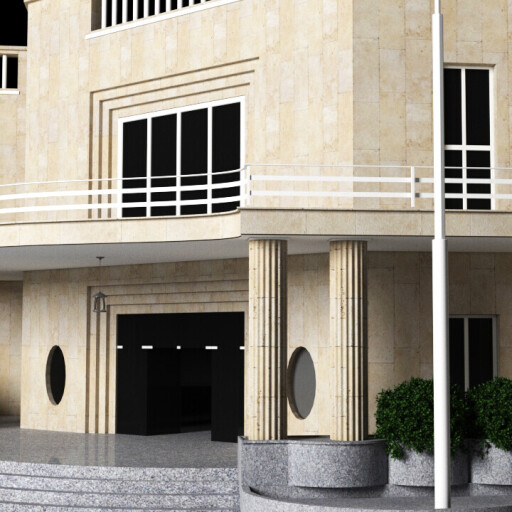 مدل 3d ساختمان ریاست جمهوری پاستور