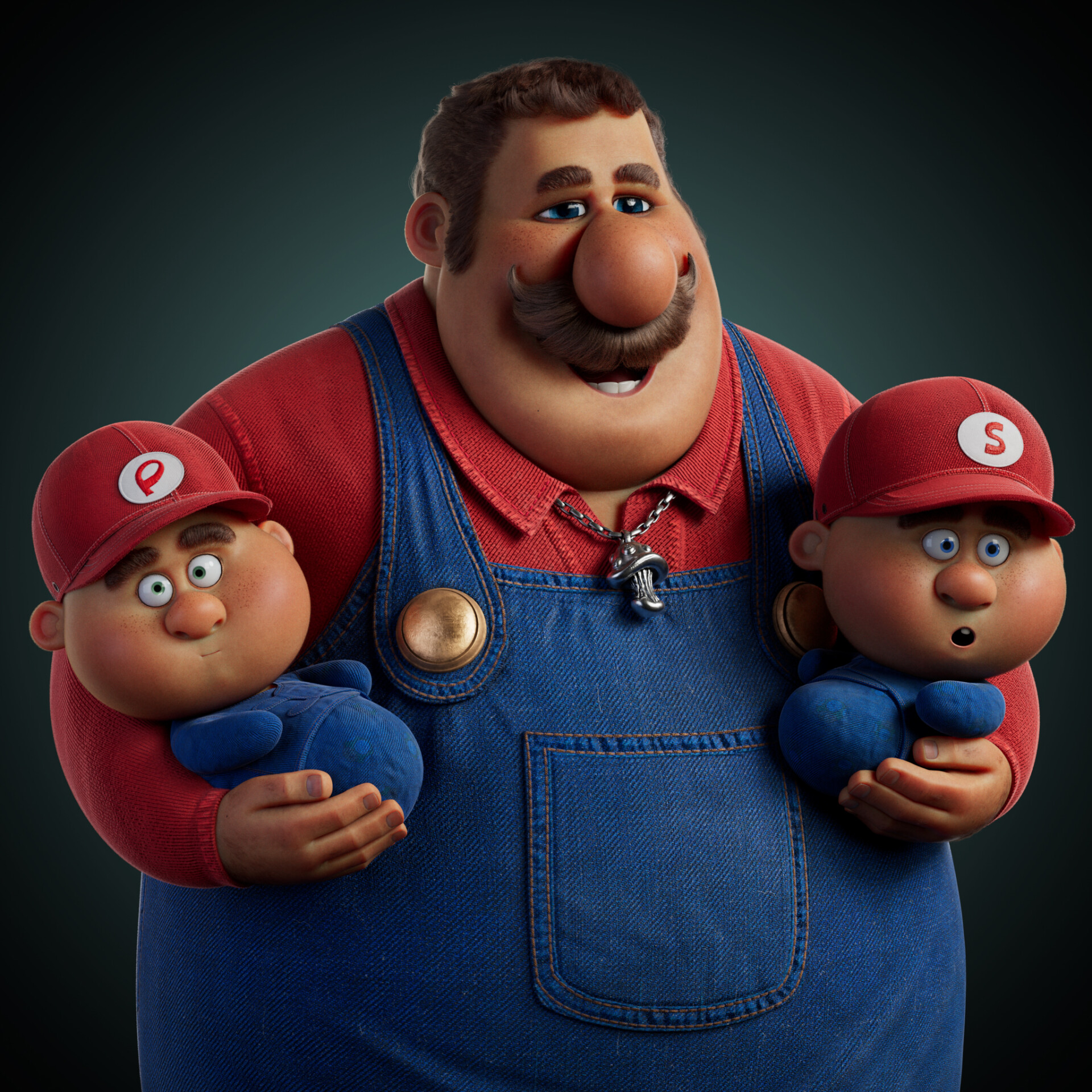 Studio Lighting of "Super Mario Family" - تصویر 14431