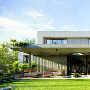 TRAANSPACE Hose Of Concrete Walls