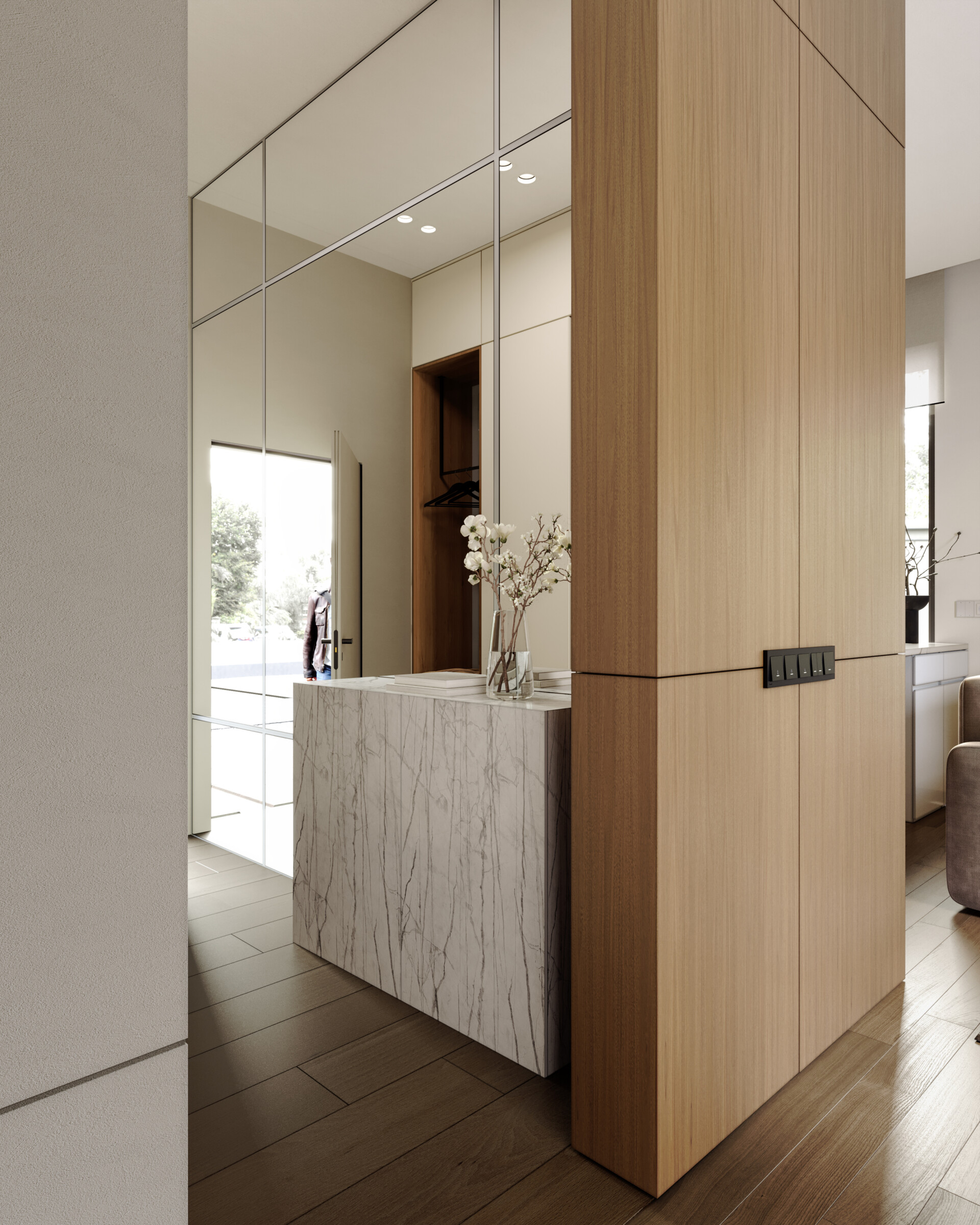 Interior visualization of an apartment in moscow - تصویر 14655