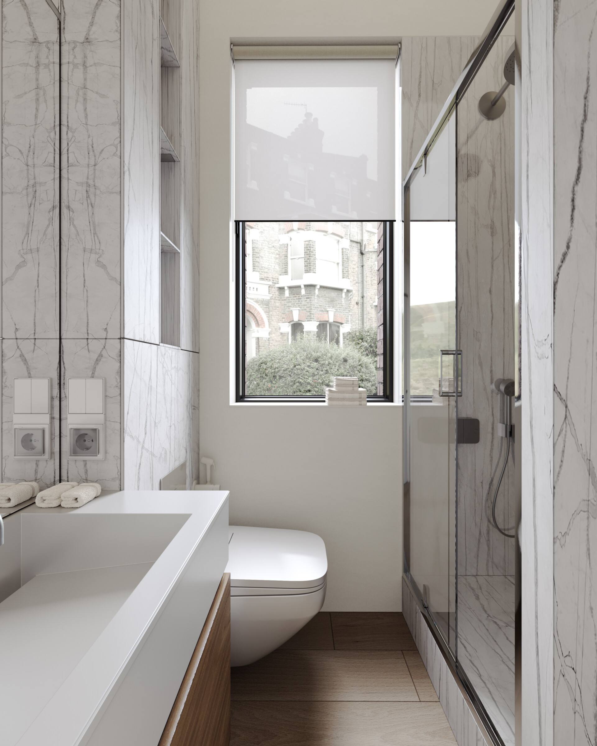 Interior visualization of an apartment in moscow - تصویر 14657