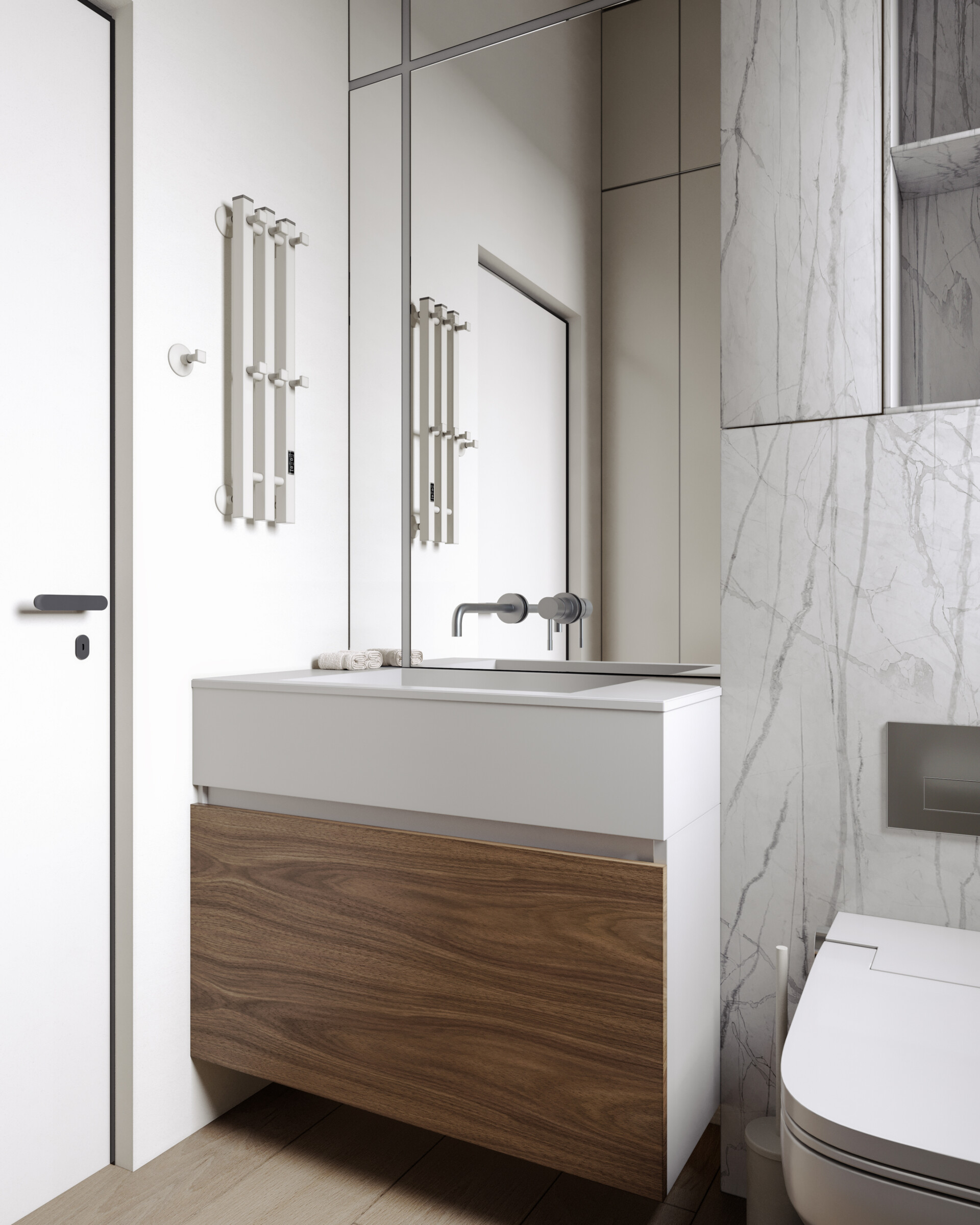 Interior visualization of an apartment in moscow - تصویر 14658