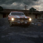 Mustang on balloon ground