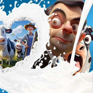 Billboard milk advertising