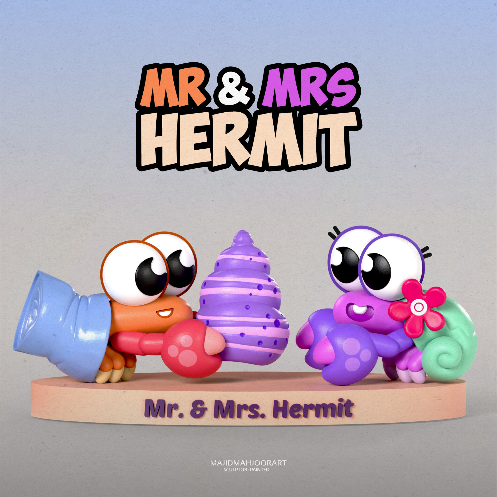 Mr. & Mrs. Hermit 3D modeling - تصویر 15223