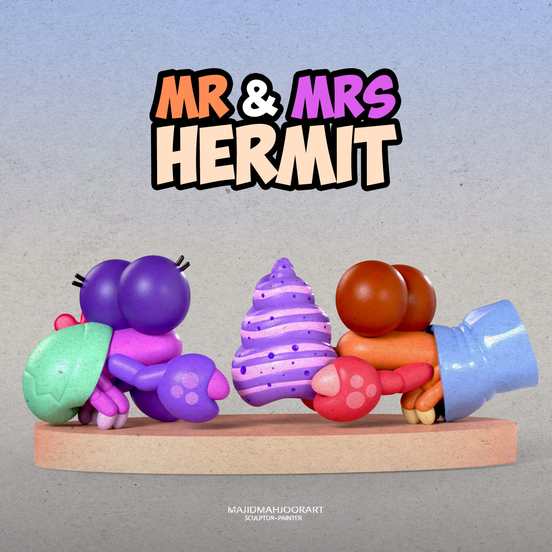 Mr. & Mrs. Hermit 3D modeling - تصویر 15224
