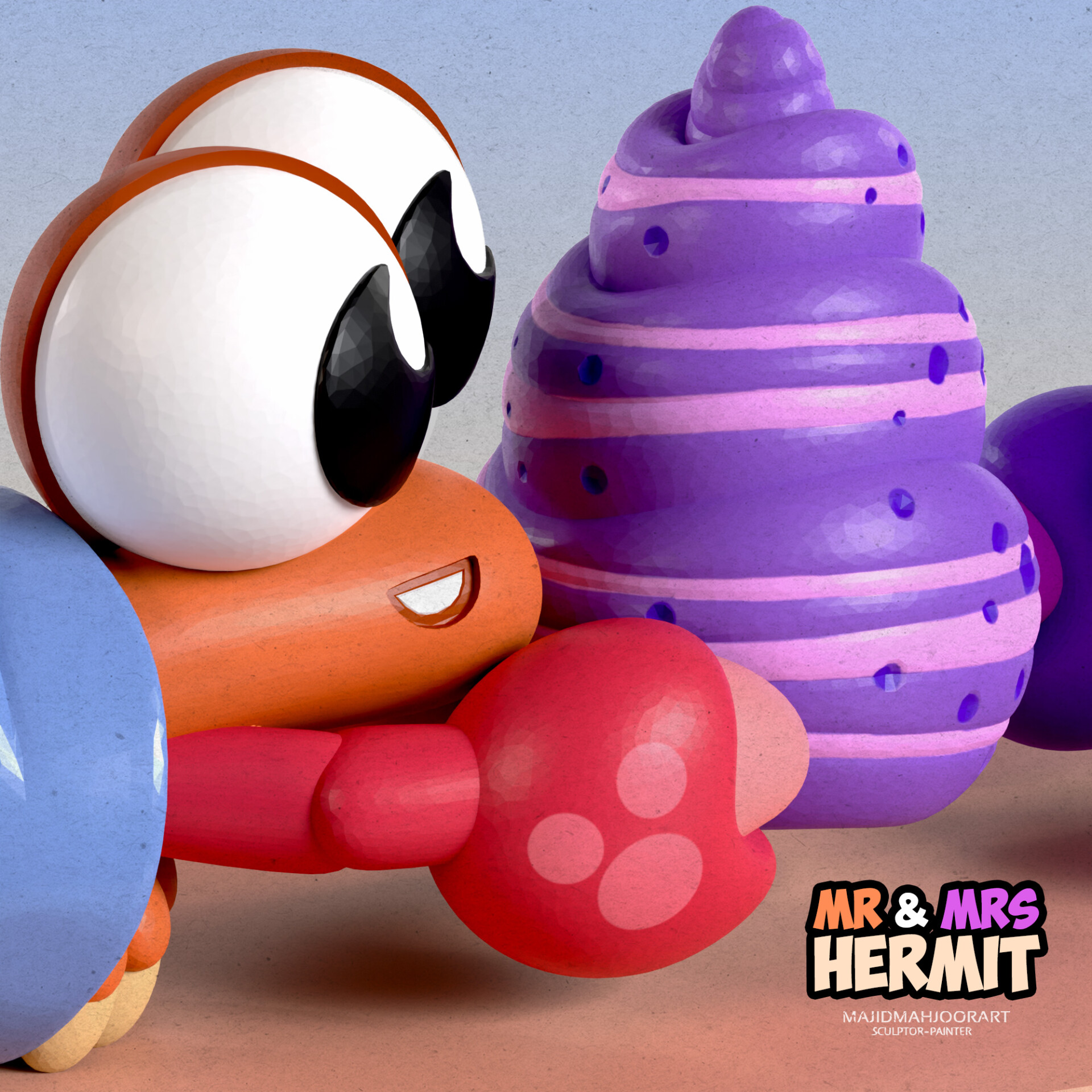 Mr. & Mrs. Hermit 3D modeling - تصویر 15225