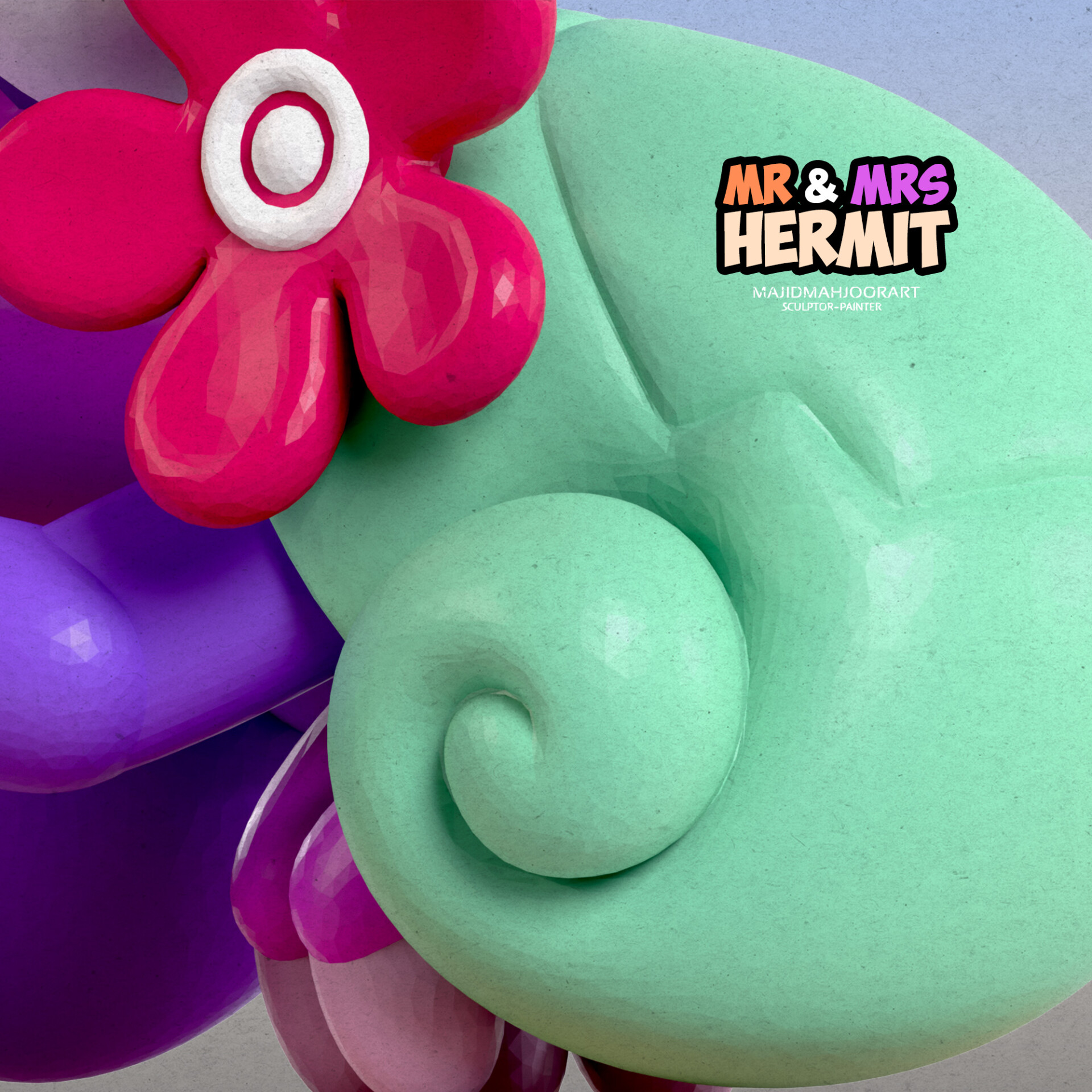Mr. & Mrs. Hermit 3D modeling - تصویر 15226