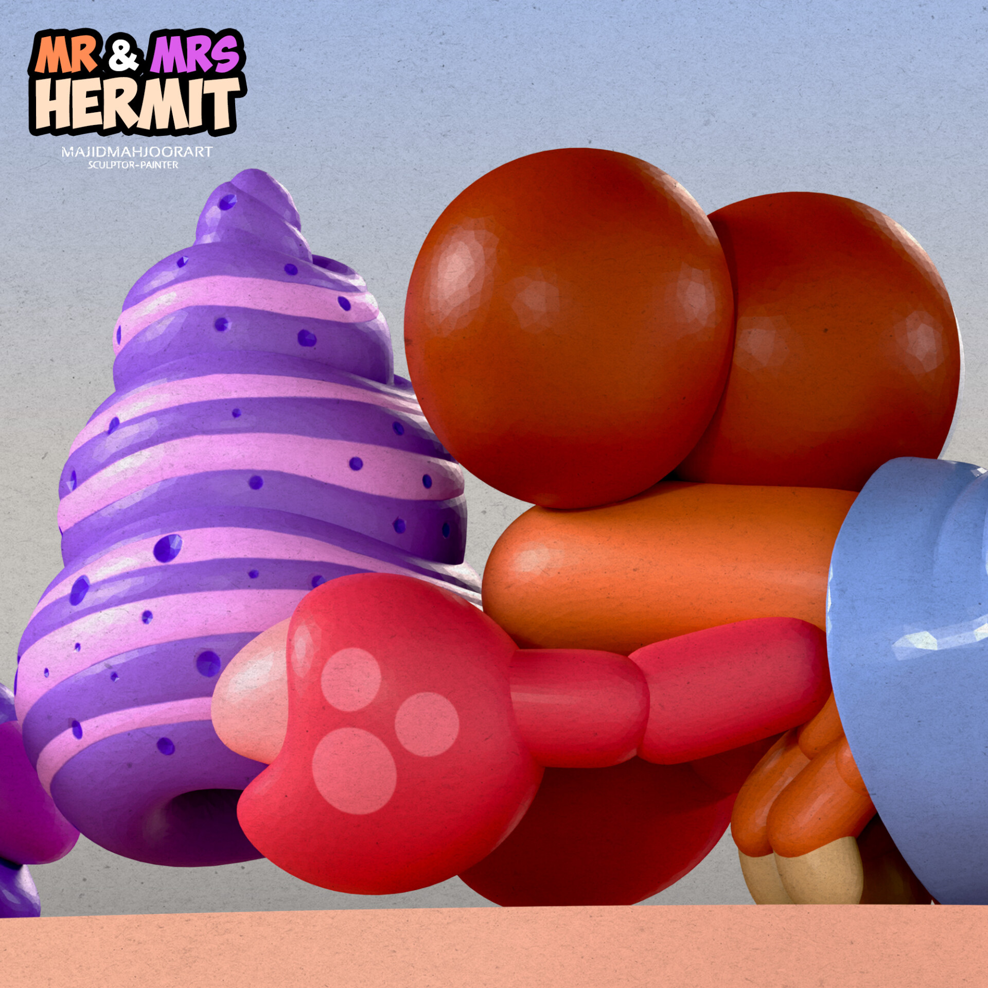 Mr. & Mrs. Hermit 3D modeling - تصویر 15228