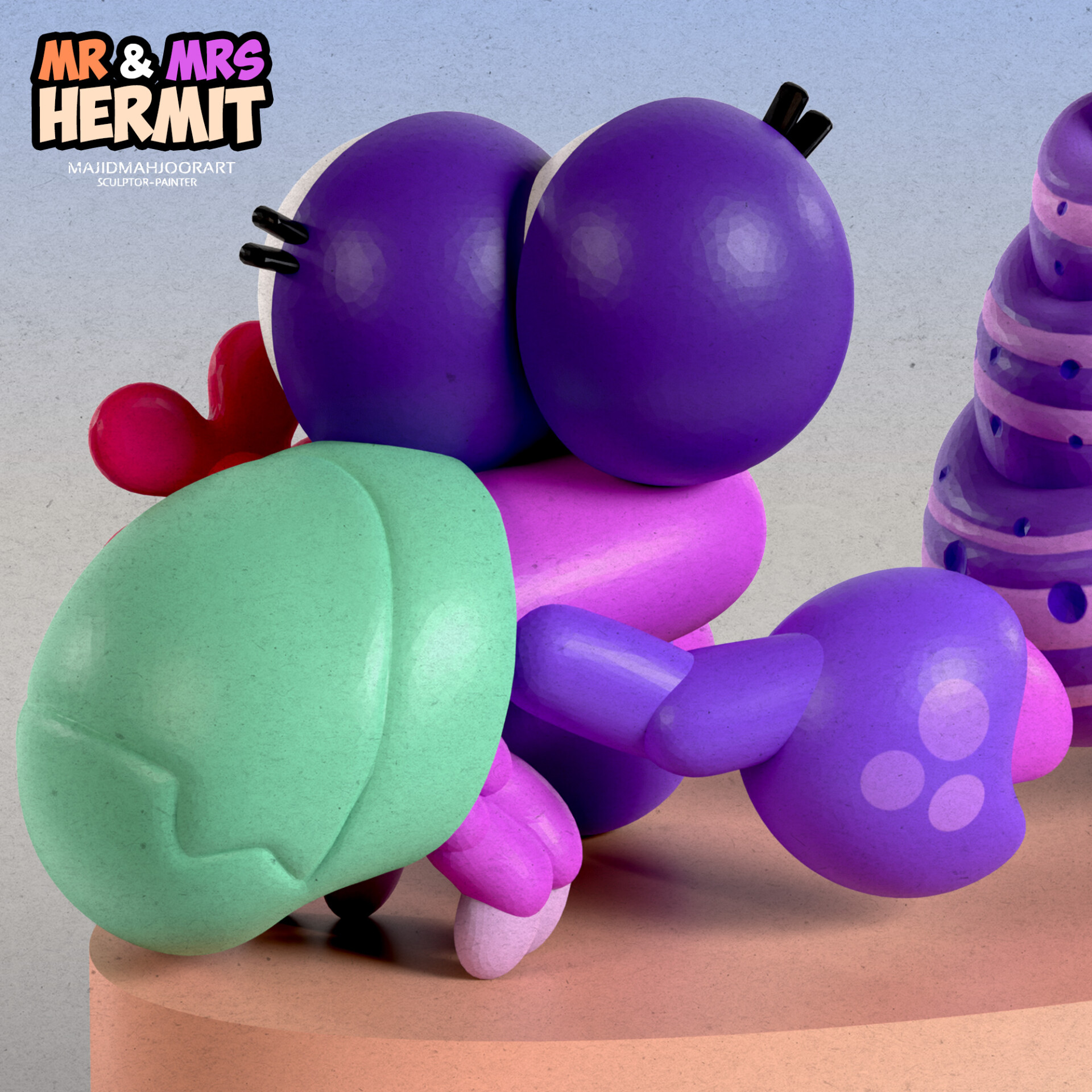Mr. & Mrs. Hermit 3D modeling - تصویر 15229