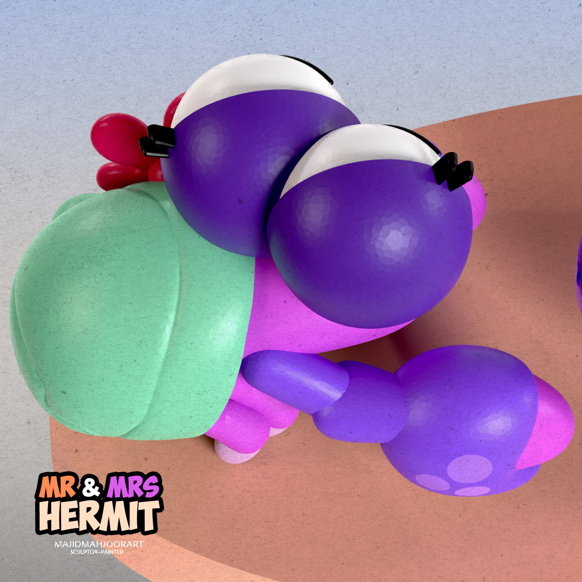 Mr. & Mrs. Hermit 3D modeling - تصویر 15232