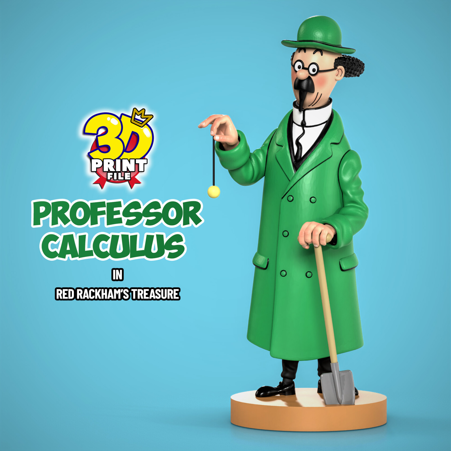 Professor Calculus 3D model - تصویر 15249