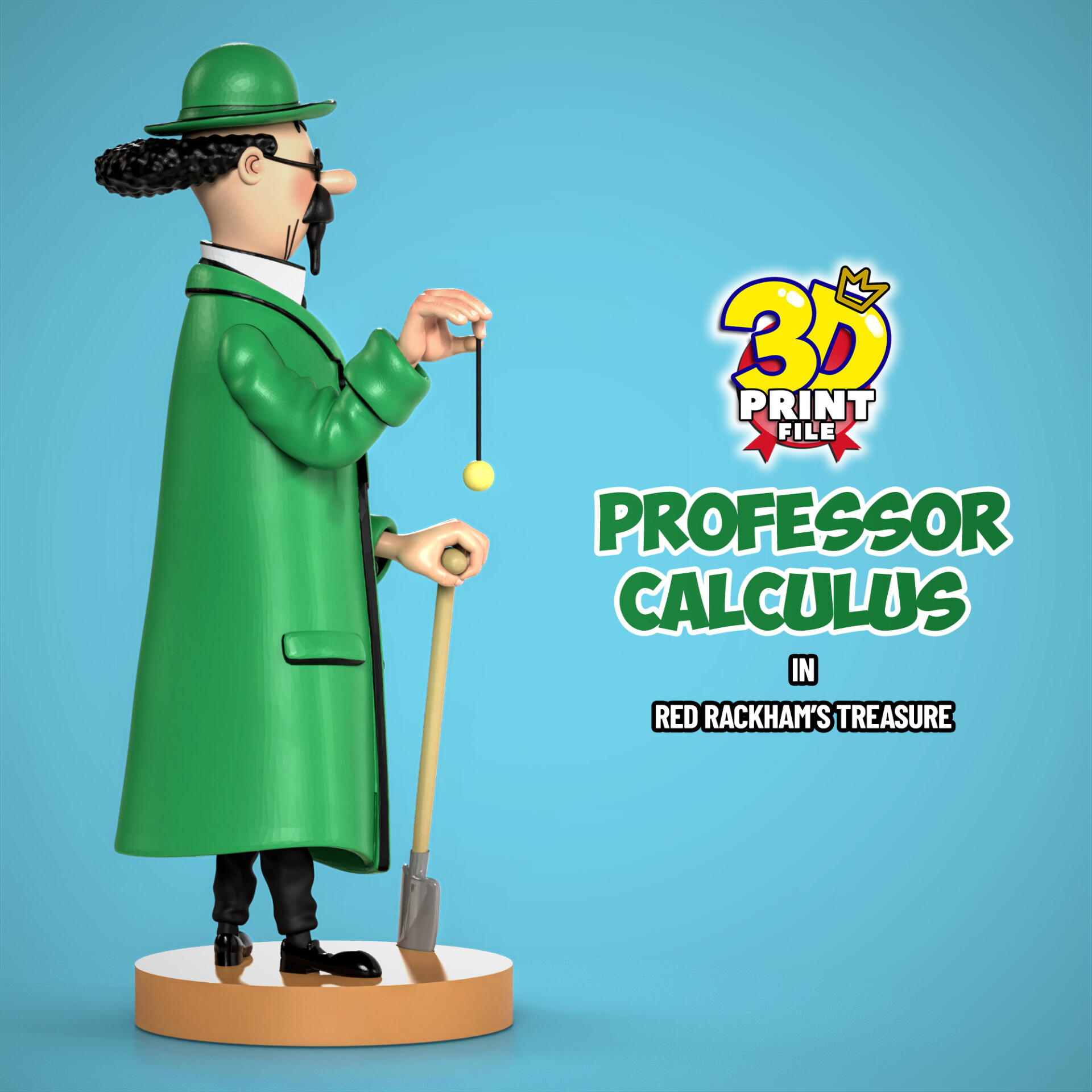 Professor Calculus 3D model - تصویر 15251