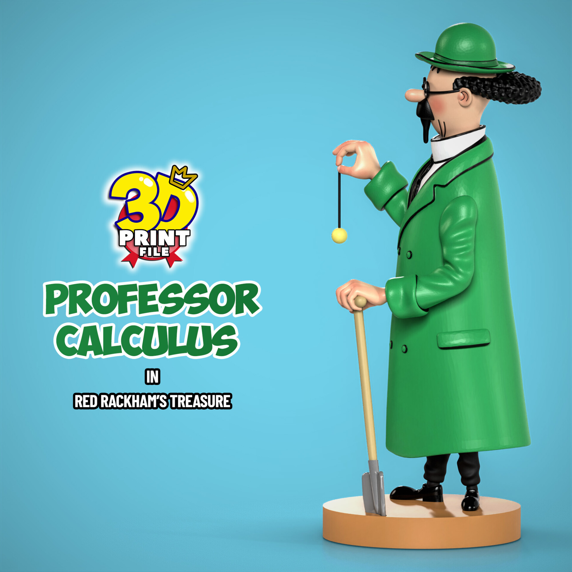 Professor Calculus 3D model - تصویر 15252
