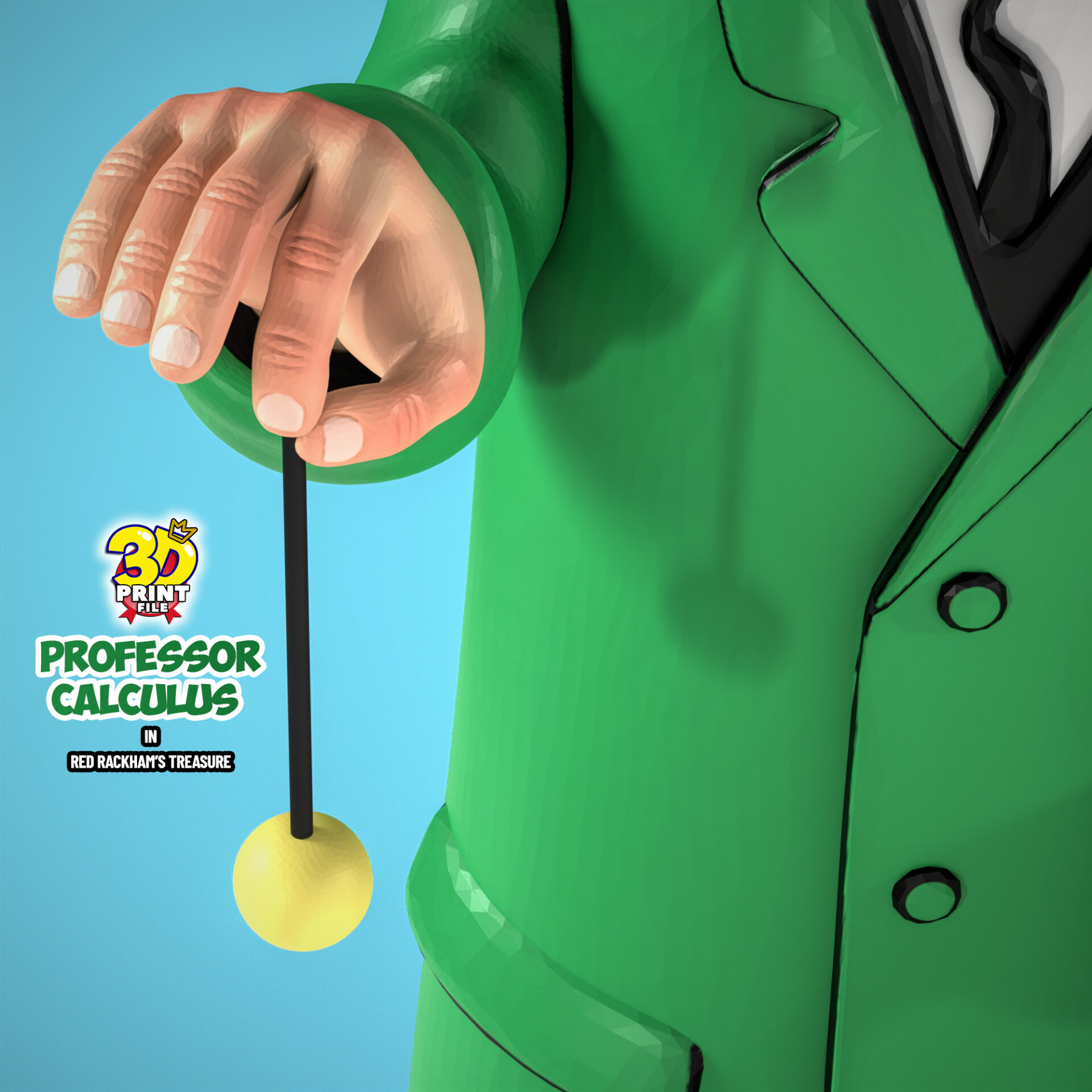 Professor Calculus 3D model - تصویر 15257