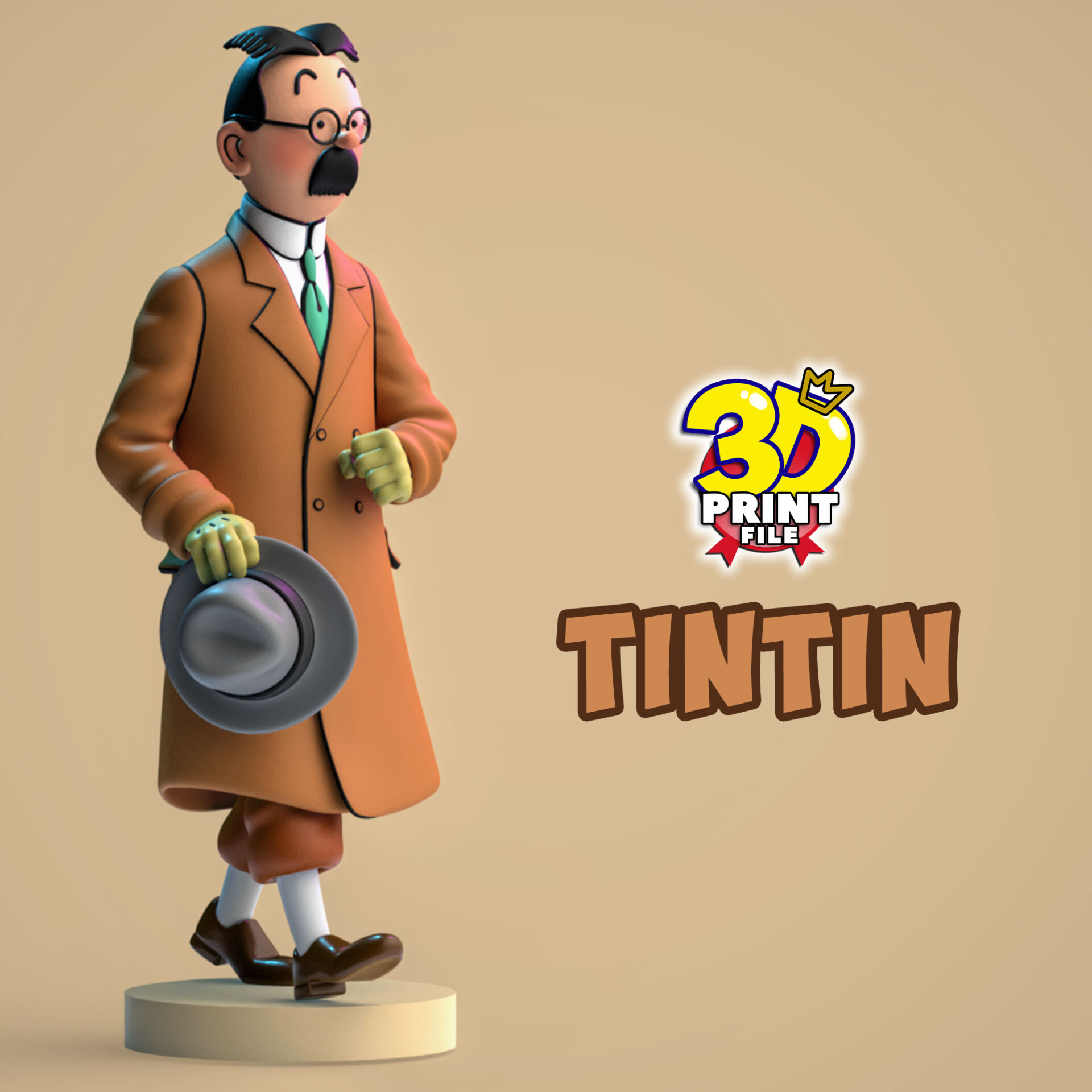 TinTin 3D model in The Calculus Affair - تصویر 15276