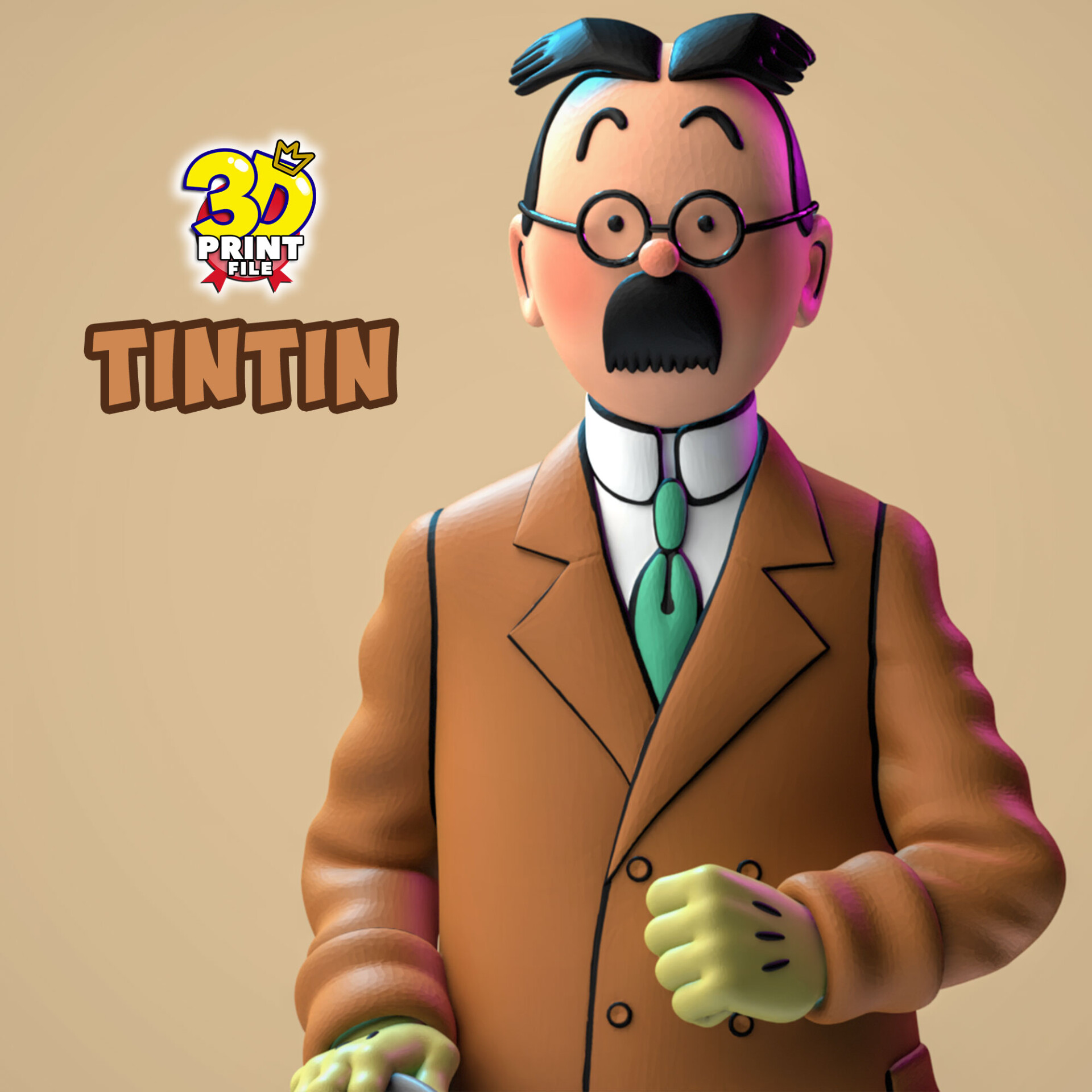 TinTin 3D model in The Calculus Affair - تصویر 15279