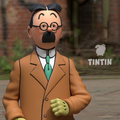 TinTin 3D model in The Calculus Affair
