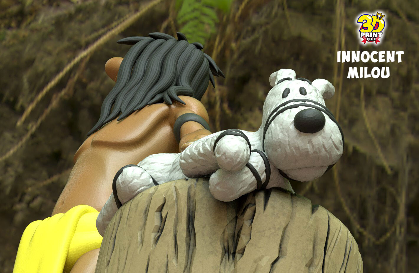 Innocent Milou (snowy) statue - تصویر 15325