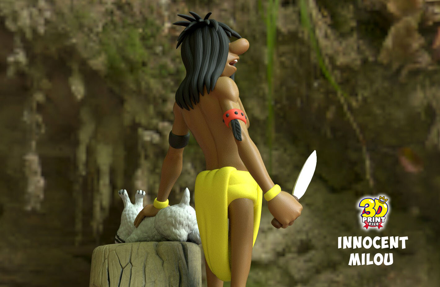 Innocent Milou (snowy) statue - تصویر 15327