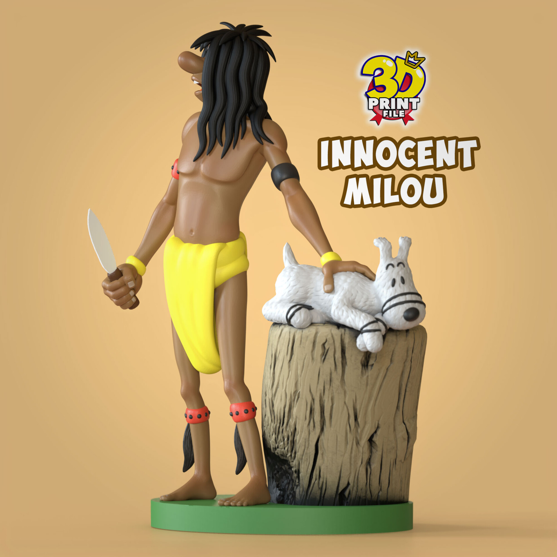 Innocent Milou (snowy) statue - تصویر 15328