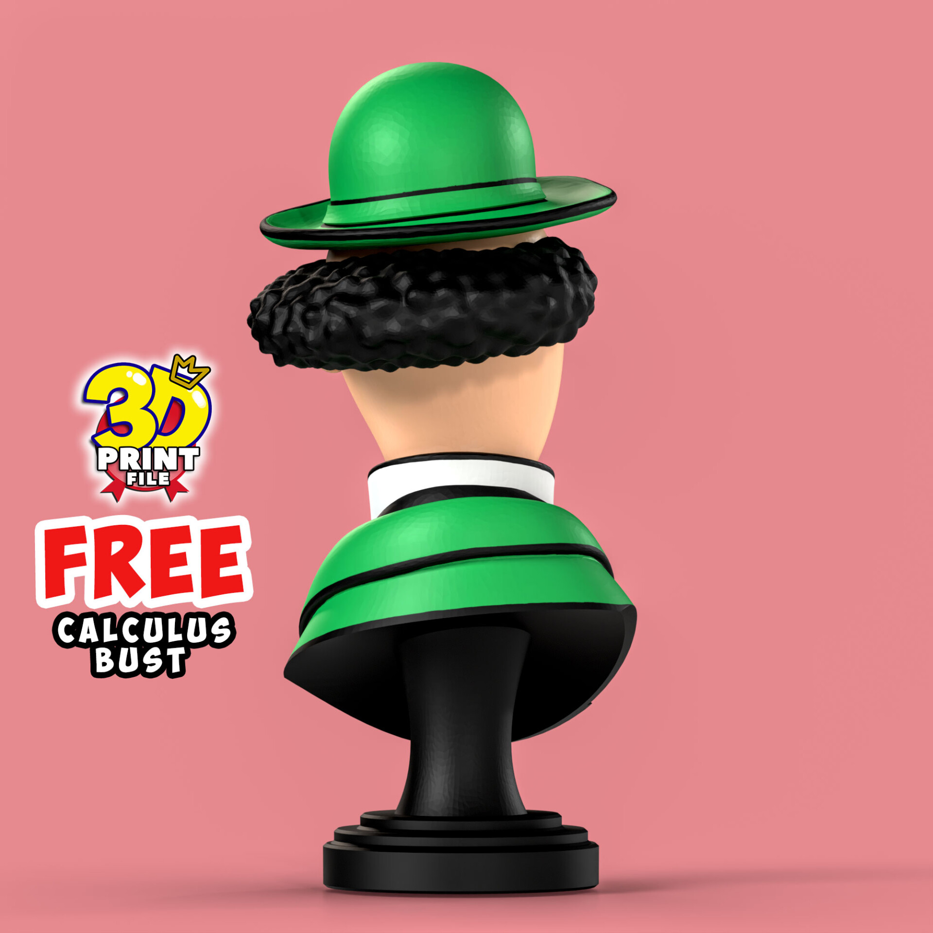 FREE Professor Calculus 3D Bust - تصویر 15343