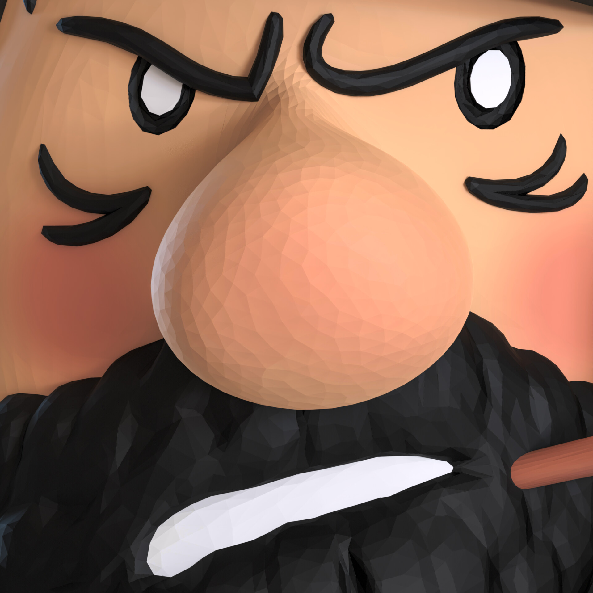 FREE CAPTAIN HADDOCK 3D Bust model - تصویر 15448