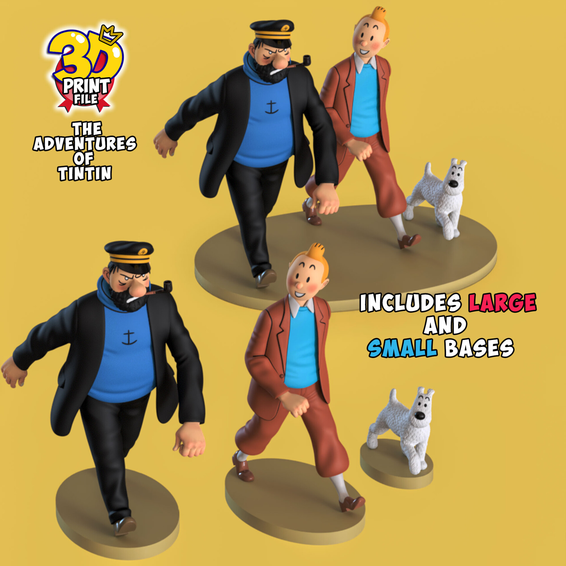 The Adventures of TINTIN 3D model (Diorama) - v.1 - تصویر 15453
