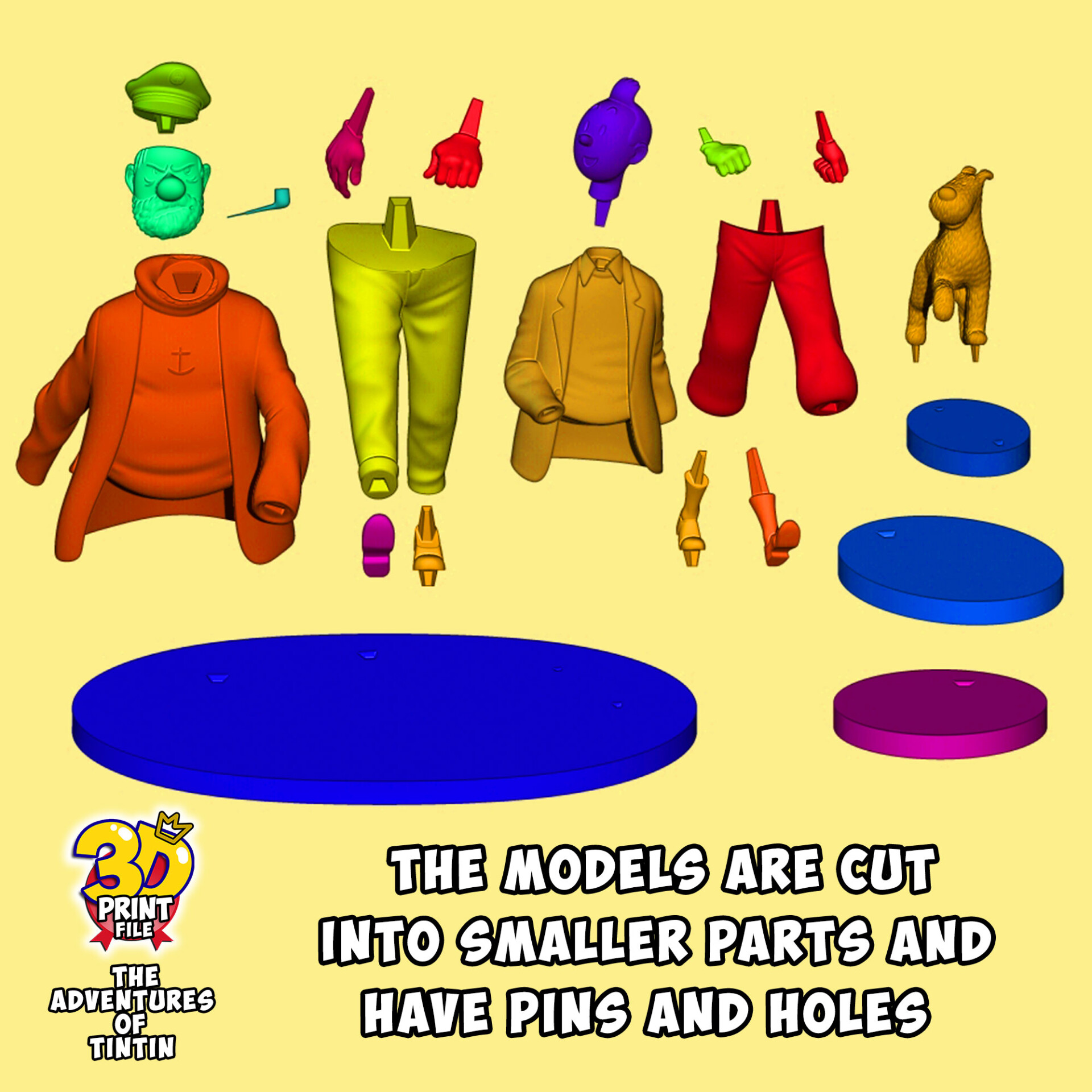 The Adventures of TINTIN 3D model (Diorama) - v.1 - تصویر 15462