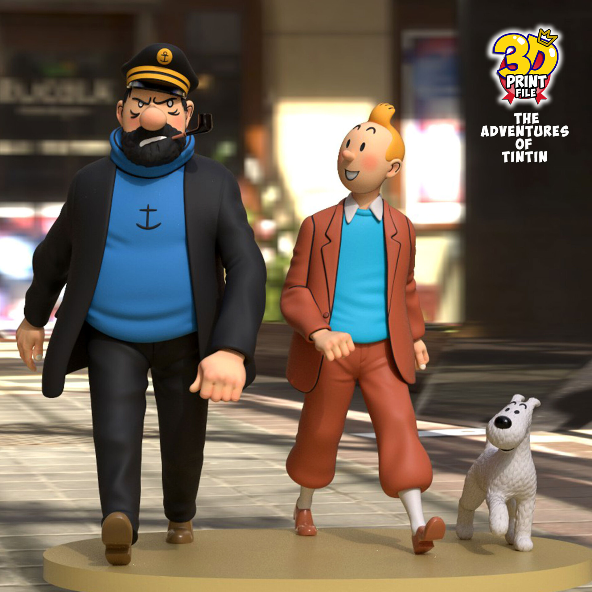 The Adventures of TINTIN 3D model (Diorama) - v.1 - تصویر 15464