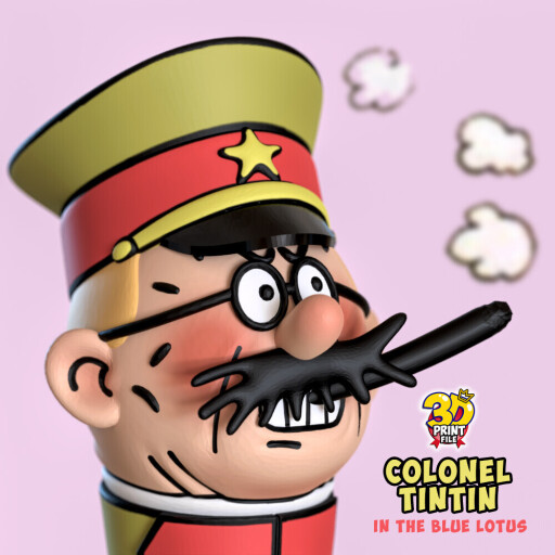 3D colonel TINTIN model for 3d printing