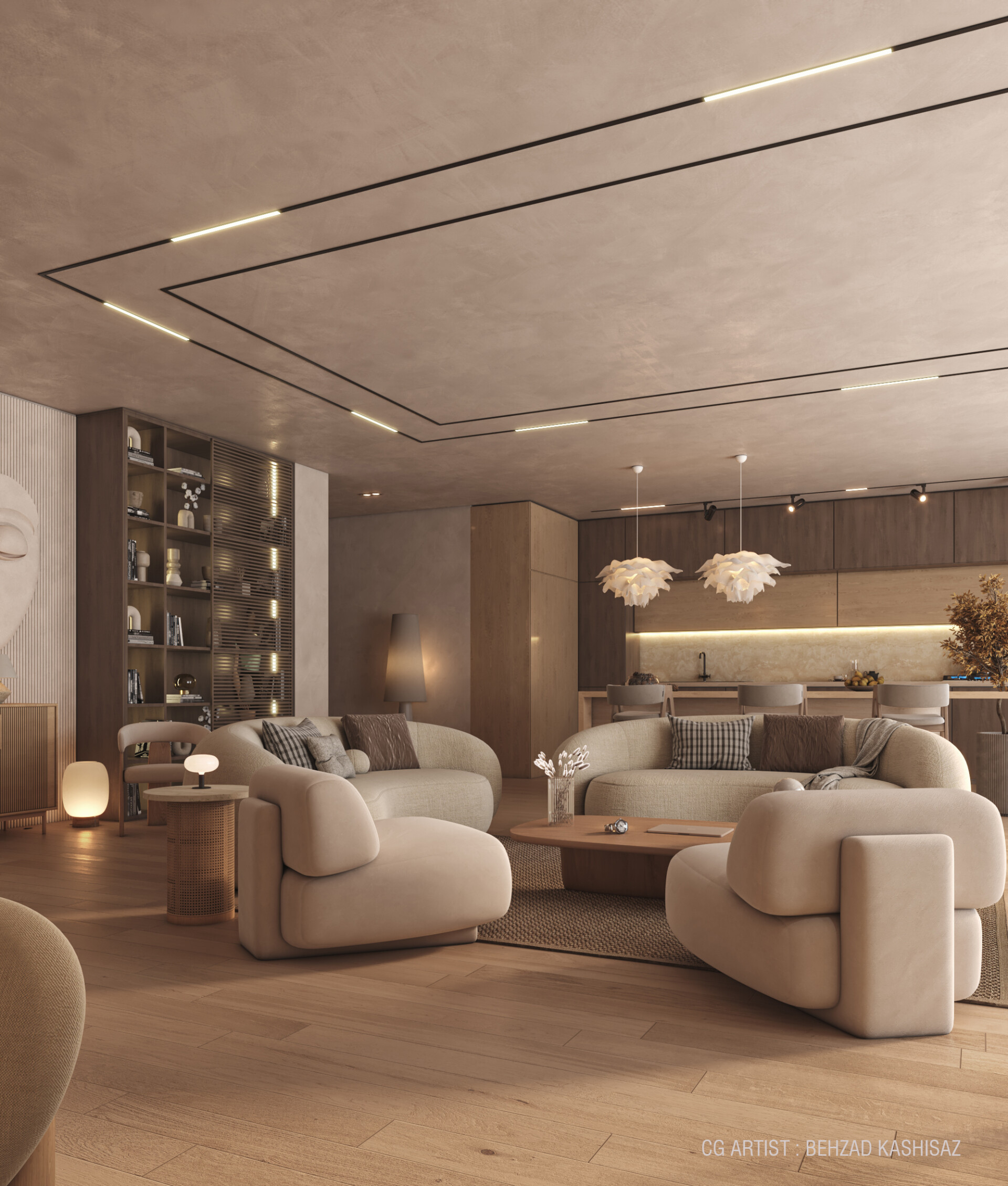 طراحی و شبیه سازی پروژه جدید سبک مدرن - تصویر 15545