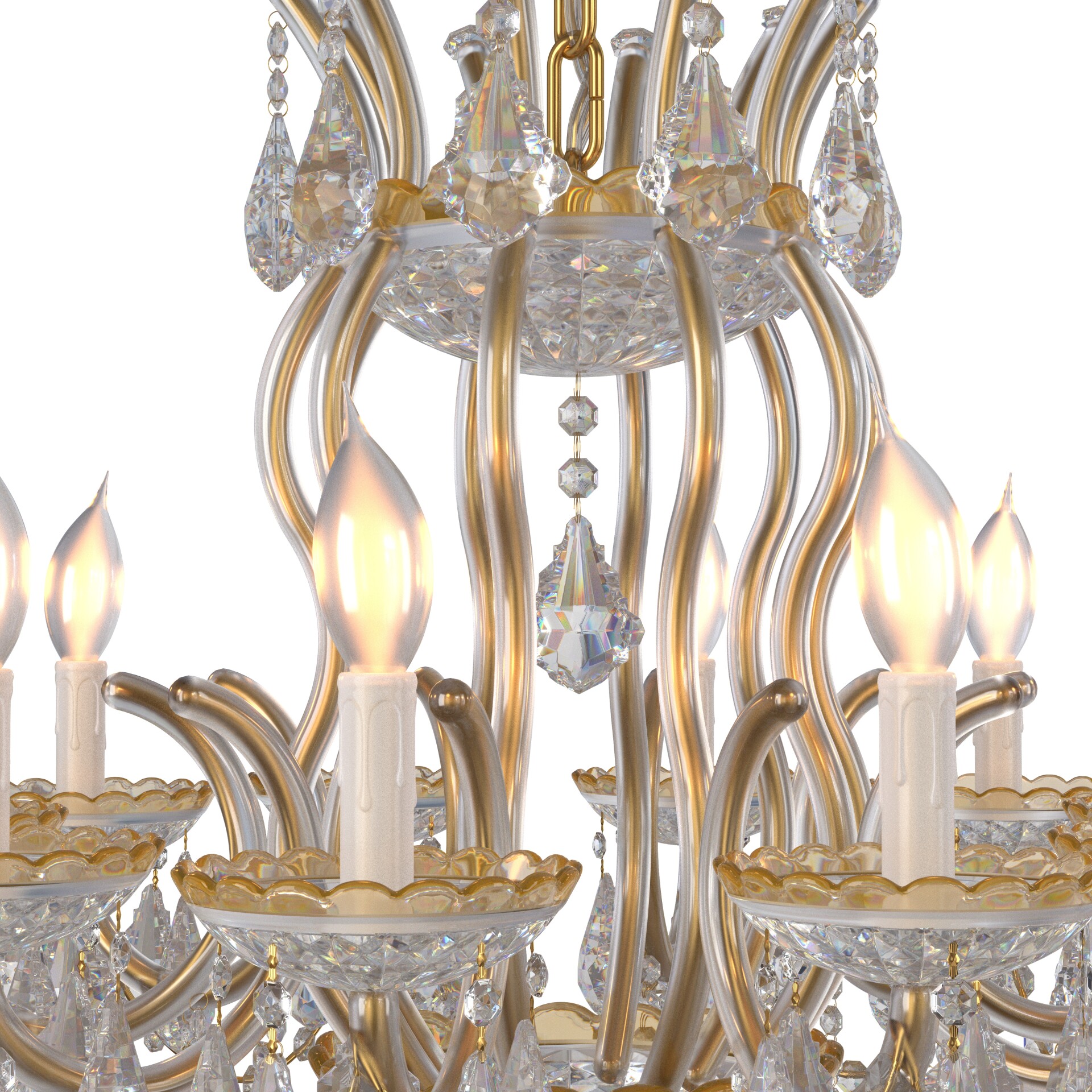 Luxury Maria Theresa Crystal Chandeliers 3d Model - تصویر 15571