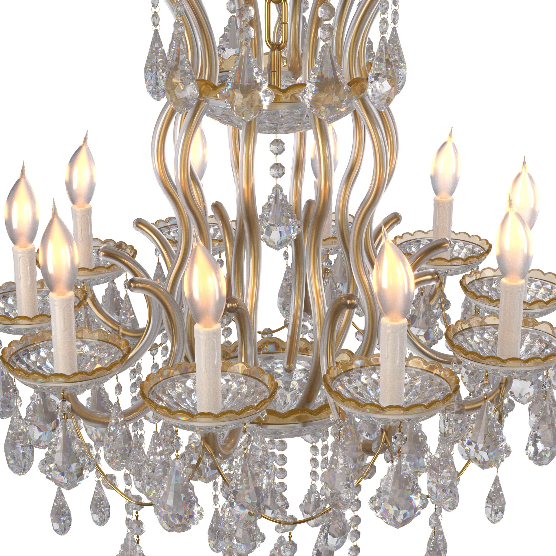 Luxury Maria Theresa Crystal Chandeliers 3d Model - تصویر 15573