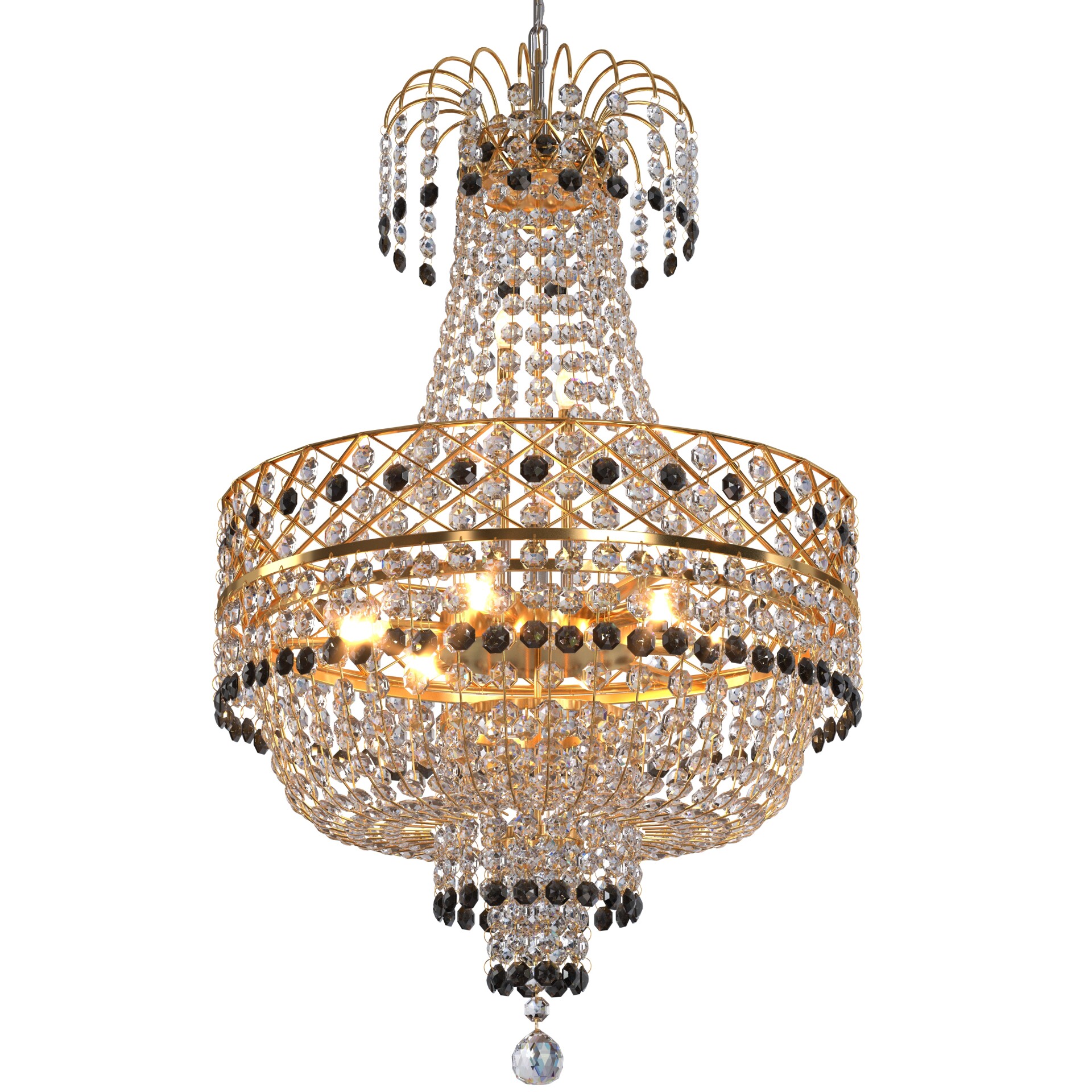 SS Traders Big Size Crystal Chandelier Ceiling Lamp 3dModel - تصویر 15575