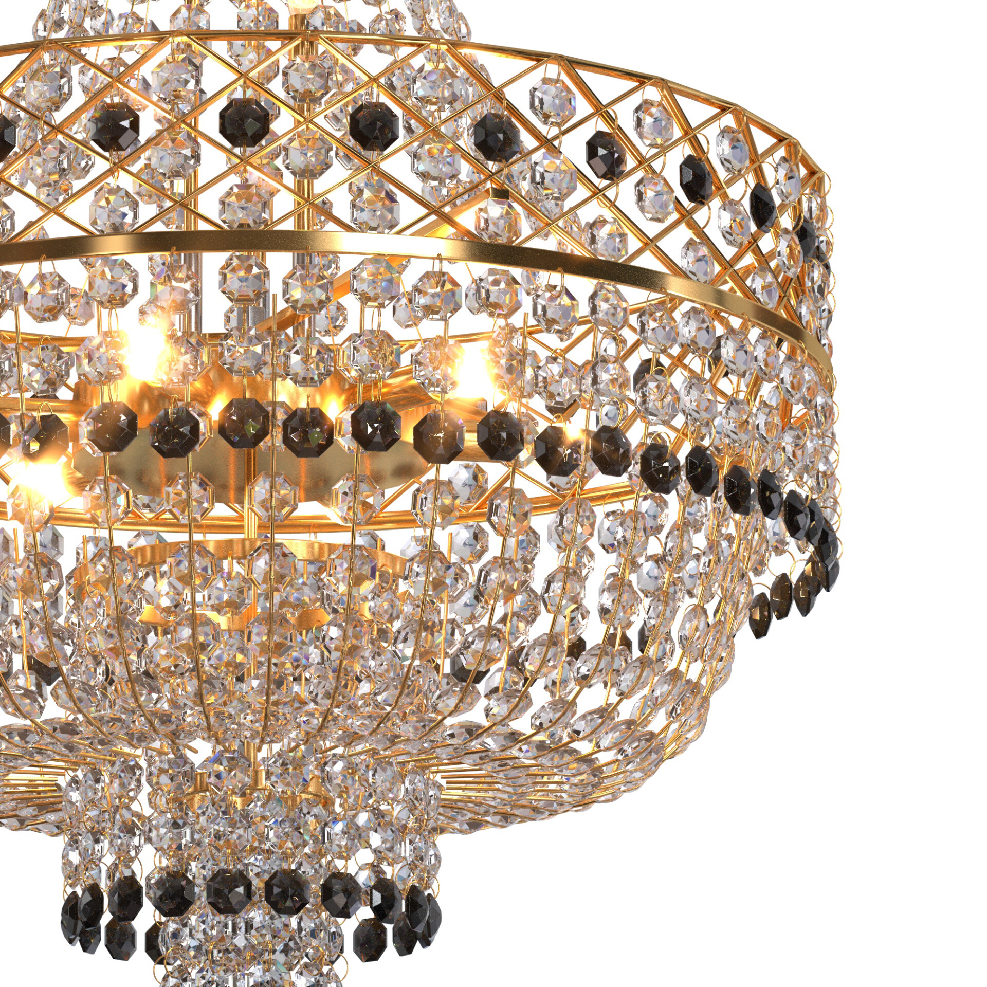 SS Traders Big Size Crystal Chandelier Ceiling Lamp 3dModel - تصویر 15576