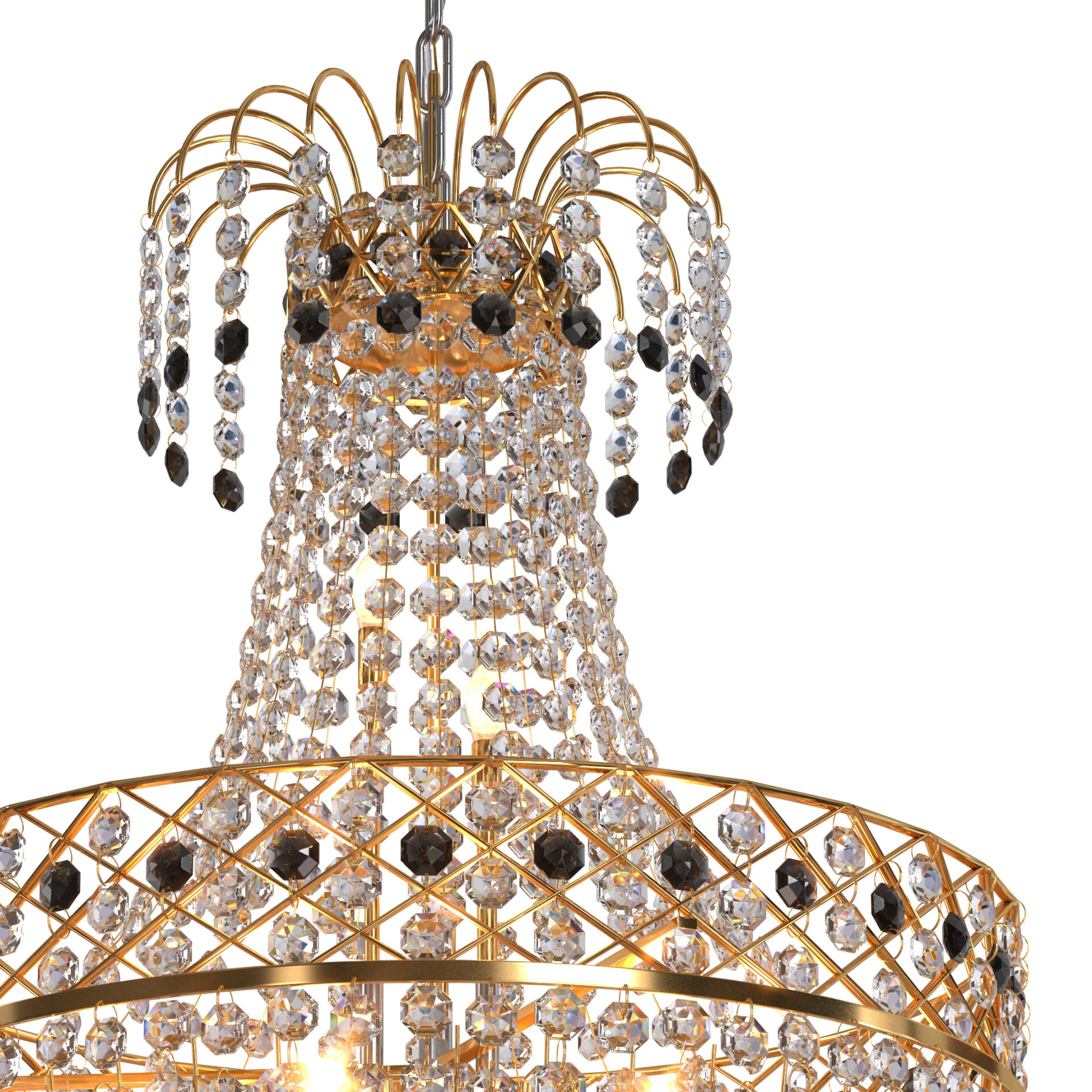 SS Traders Big Size Crystal Chandelier Ceiling Lamp 3dModel - تصویر 15577