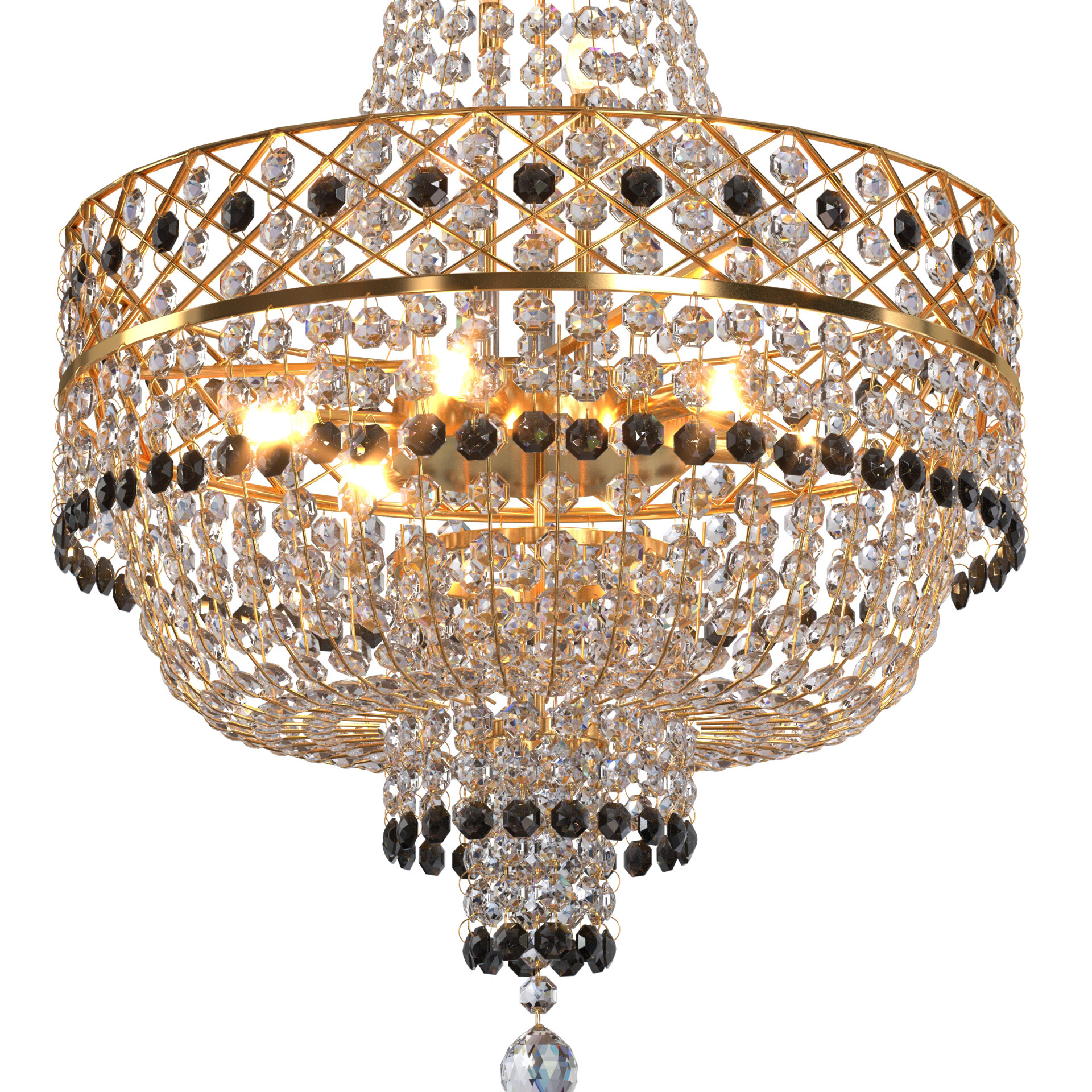 SS Traders Big Size Crystal Chandelier Ceiling Lamp 3dModel - تصویر 15578