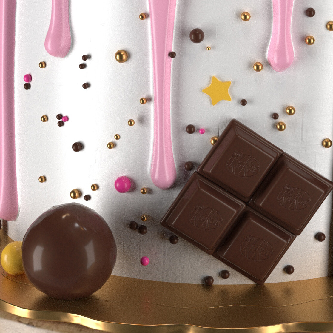 Birthday Cake Donut 3dmodel - تصویر 15585