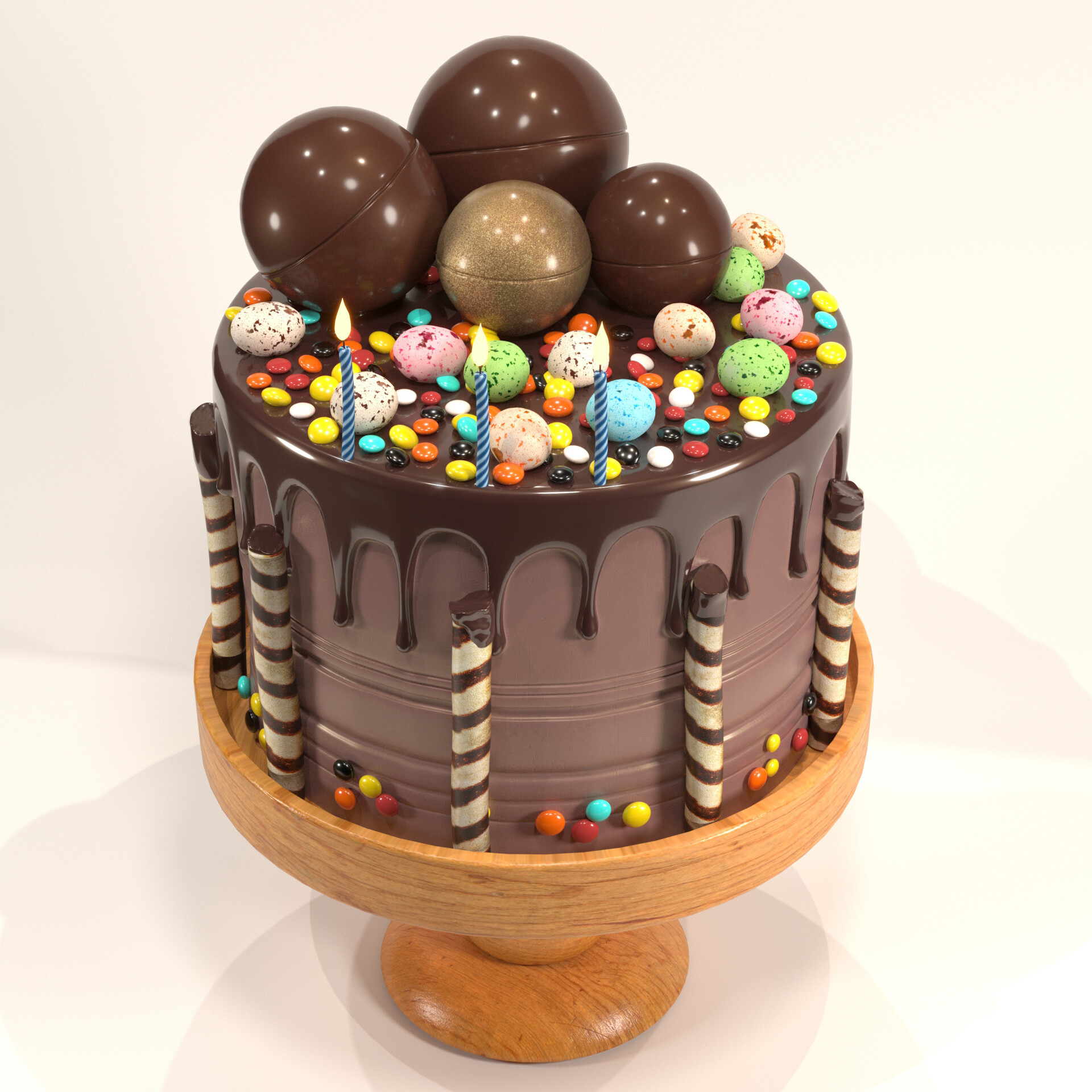 birthday chocolate cake - تصویر 15725