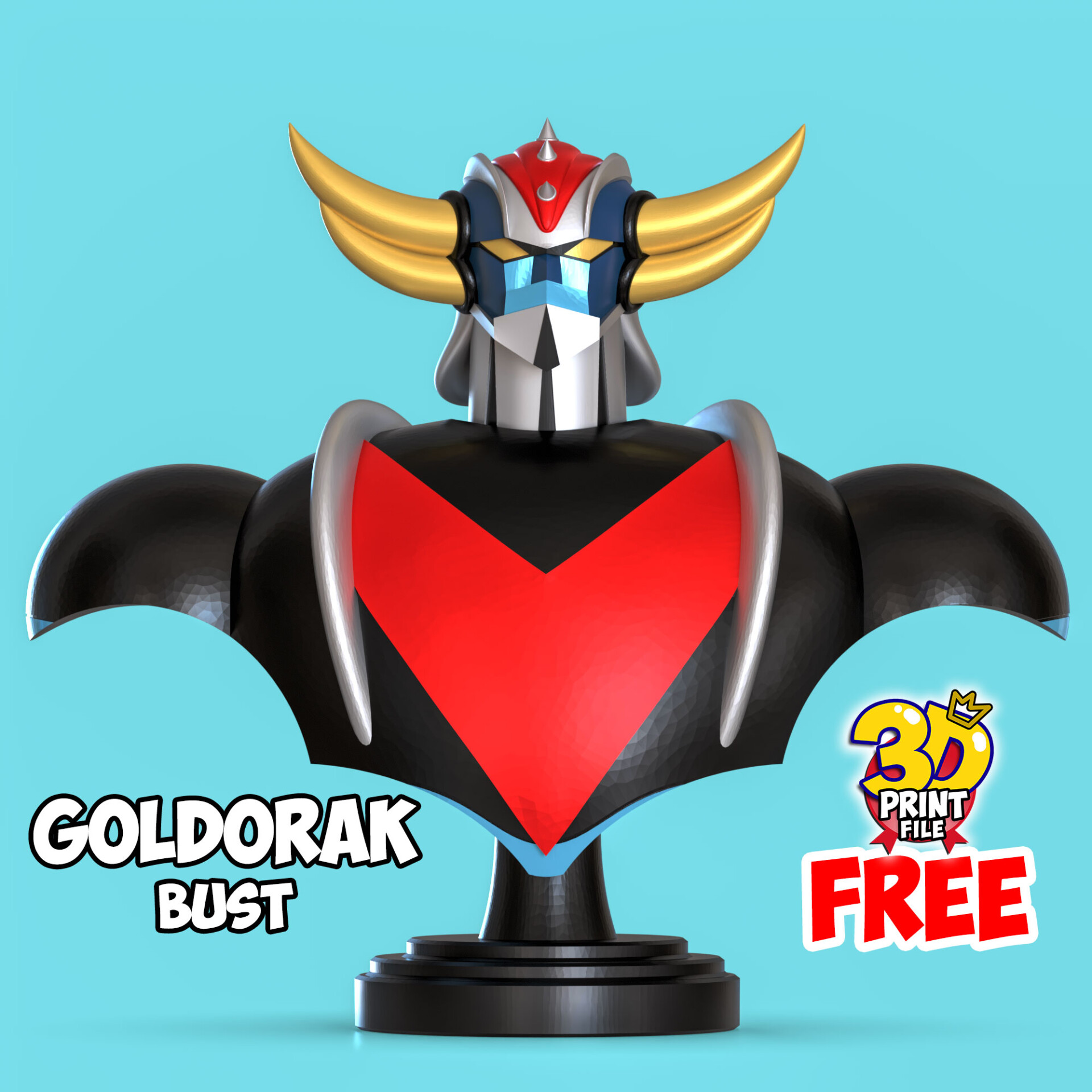 Free Goldorak 3d bust model - تصویر 15793