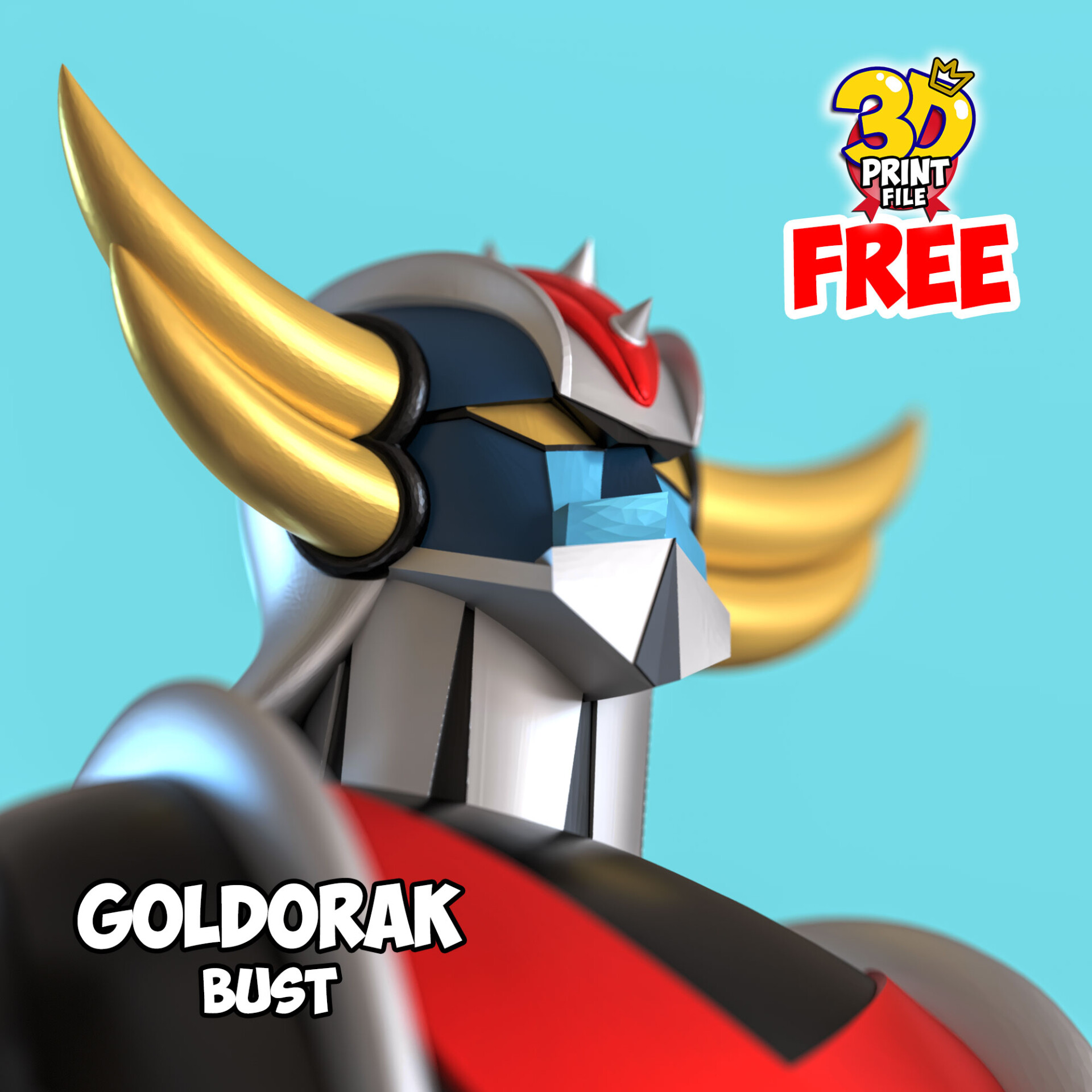 Free Goldorak 3d bust model - تصویر 15799
