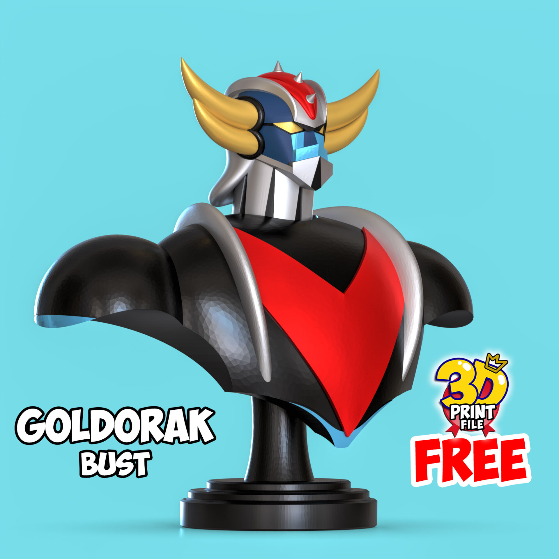 Free Goldorak 3d bust model - تصویر 15841