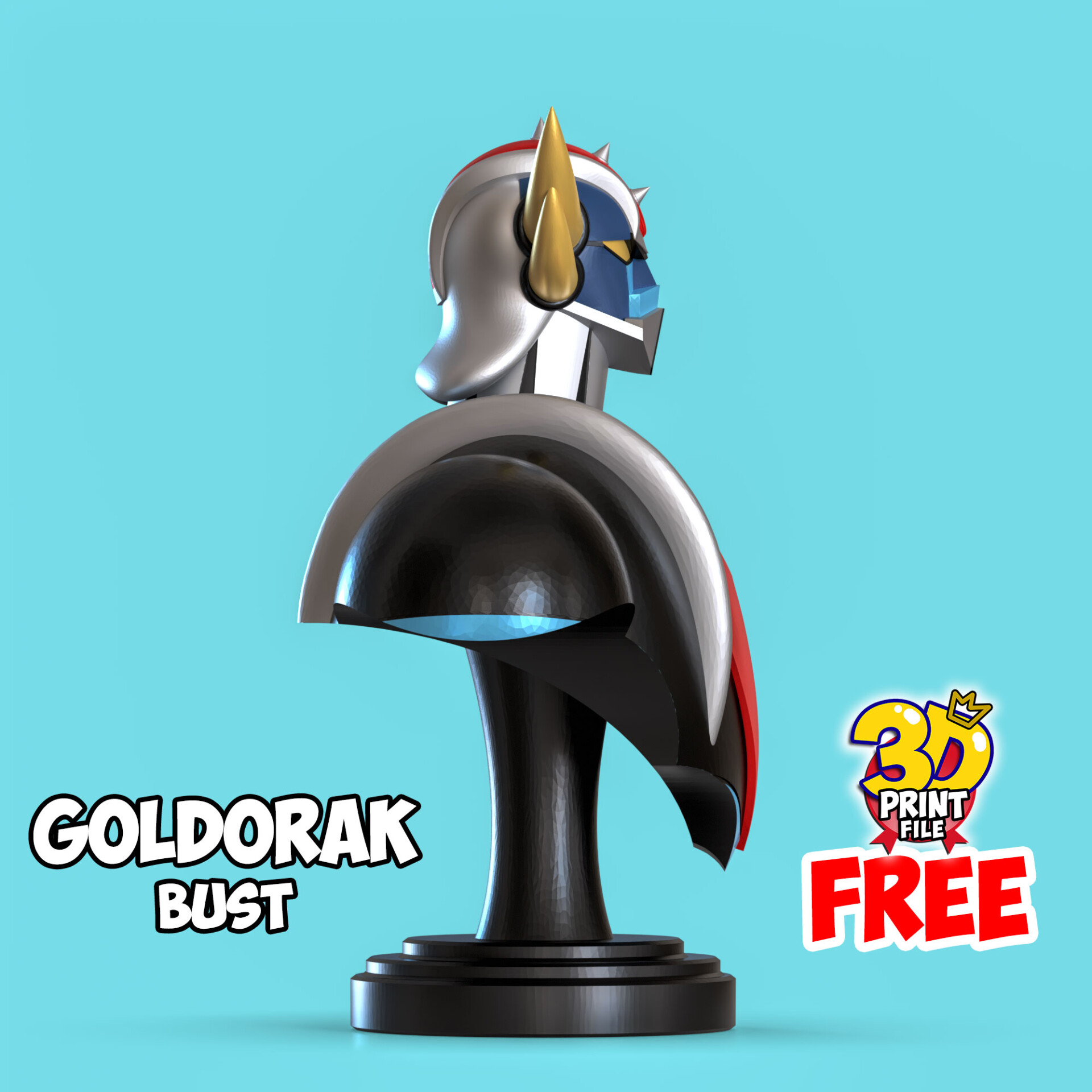 Free Goldorak 3d bust model - تصویر 15842