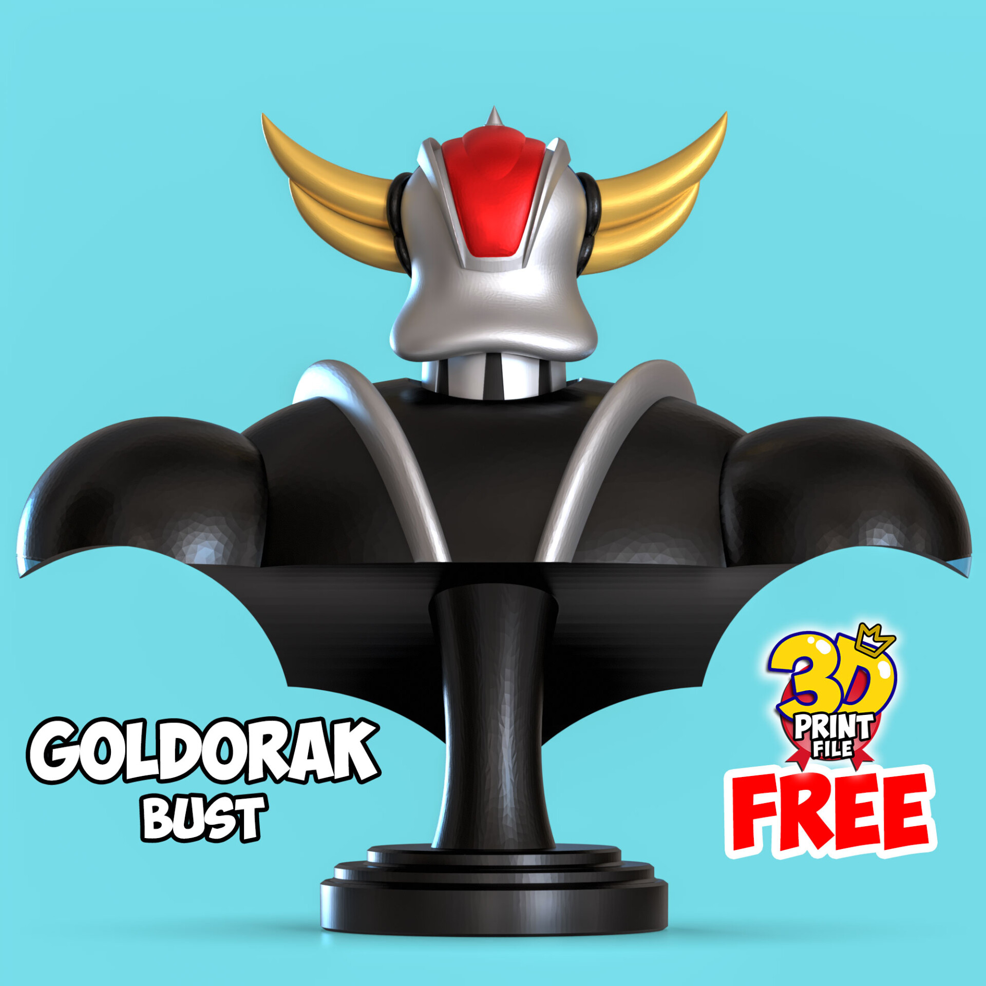 Free Goldorak 3d bust model - تصویر 15843