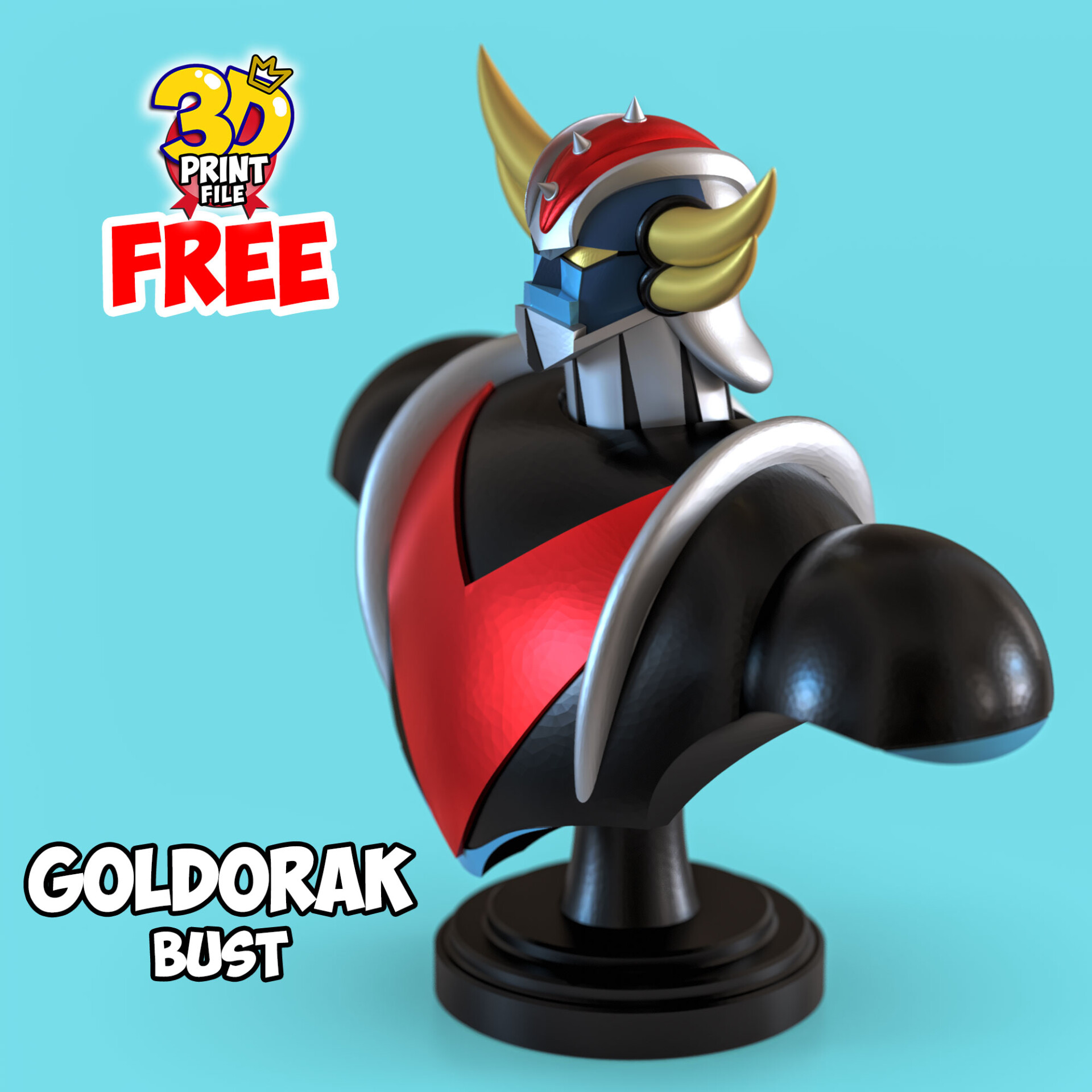 Free Goldorak 3d bust model - تصویر 15848