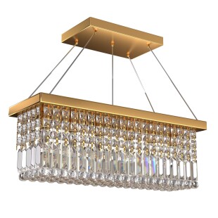 Siljoy Modern Crystal Chandelier 6-Lights