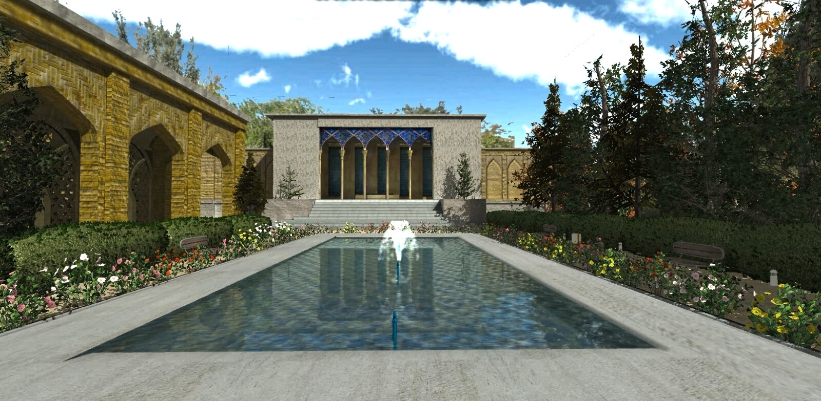 سیمولیشن مقبره صائب تبریزی اصفهان - تصویر 15915