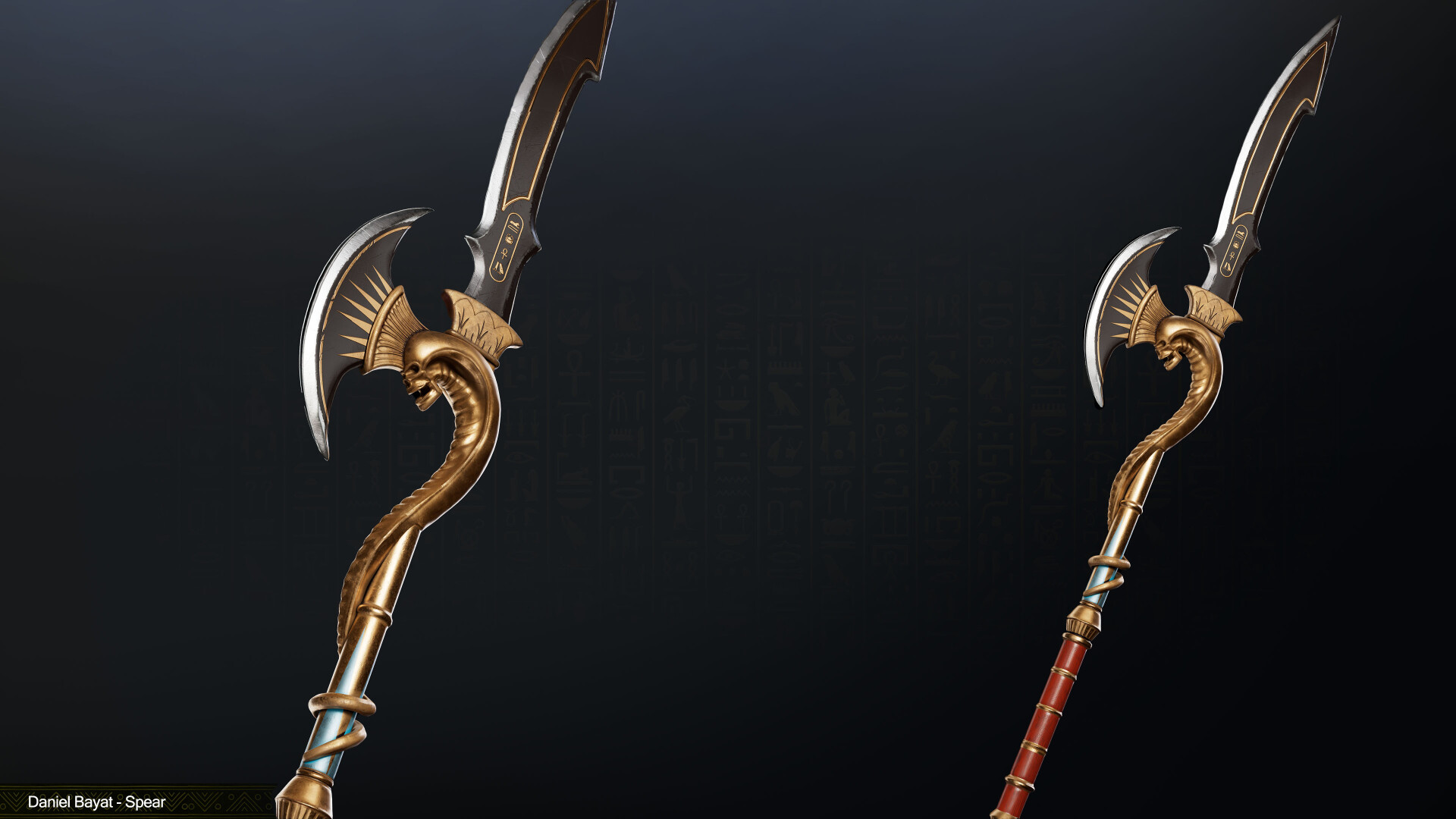 The Guardian’s Spear – Egyptian Fantasy Weapon - تصویر 15958
